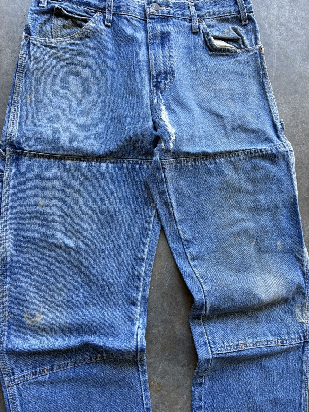 Dickies Dickies Double Knee Vintage Baggy Workwear Denim 1990s Size US 34 / EU 50 - 2 Thumbnail
