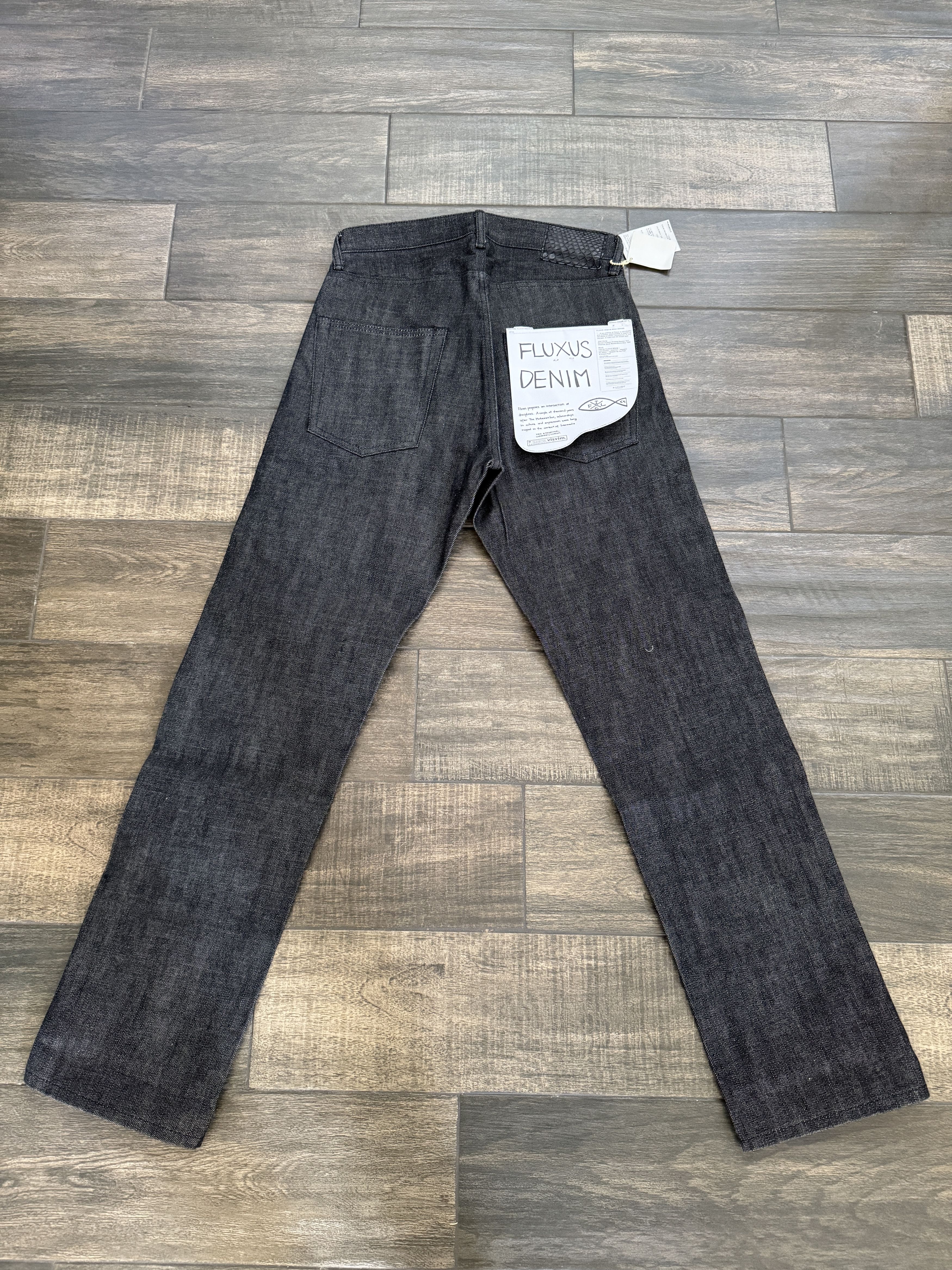 Visvim Visvim Fluxus 05R Denim Straight Raw Unwashed Selvedge Black Size US 30 / EU 46 - 1 Thumbnail