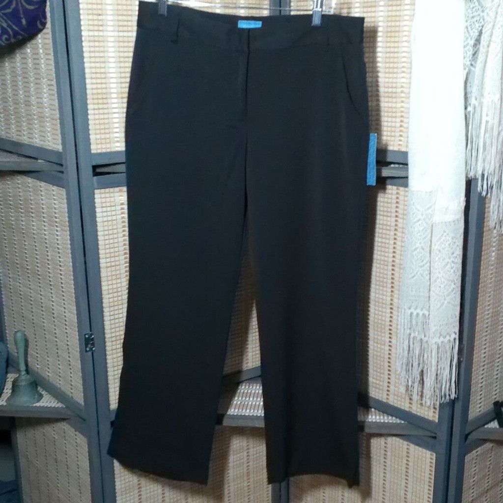 Vera Wang Simply Vera Vera Wang Straight Fit Flare Leg Trouser Size 28" / US 6 / IT 42 - 1 Thumbnail