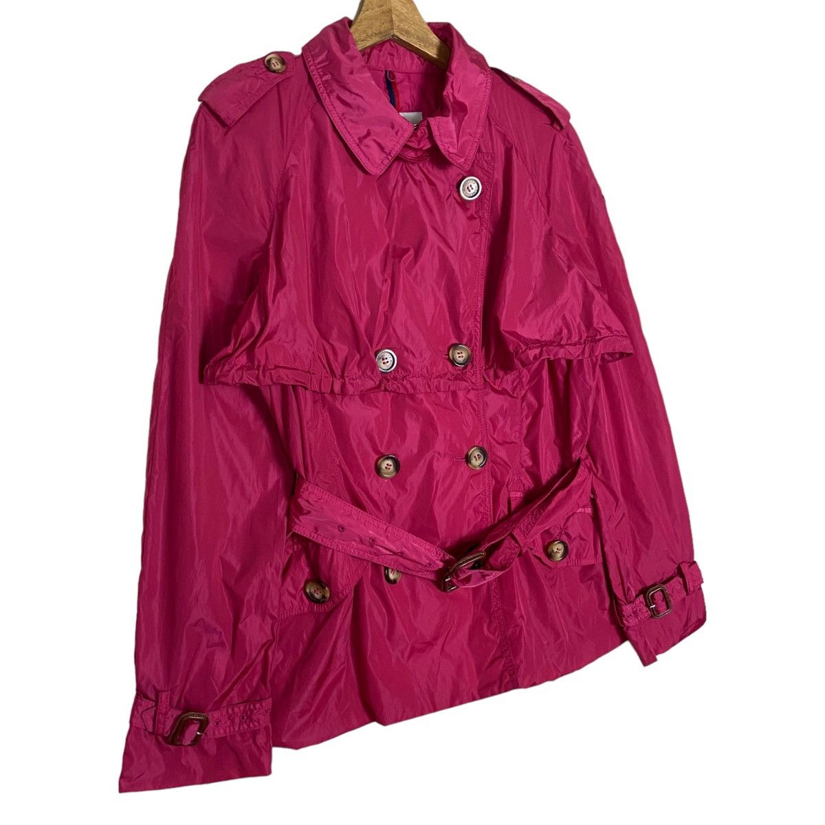 Moncler Vintage Moncler Double Breasted Belted Windbreaker Light Size S / US 4 / IT 40 - 7 Thumbnail