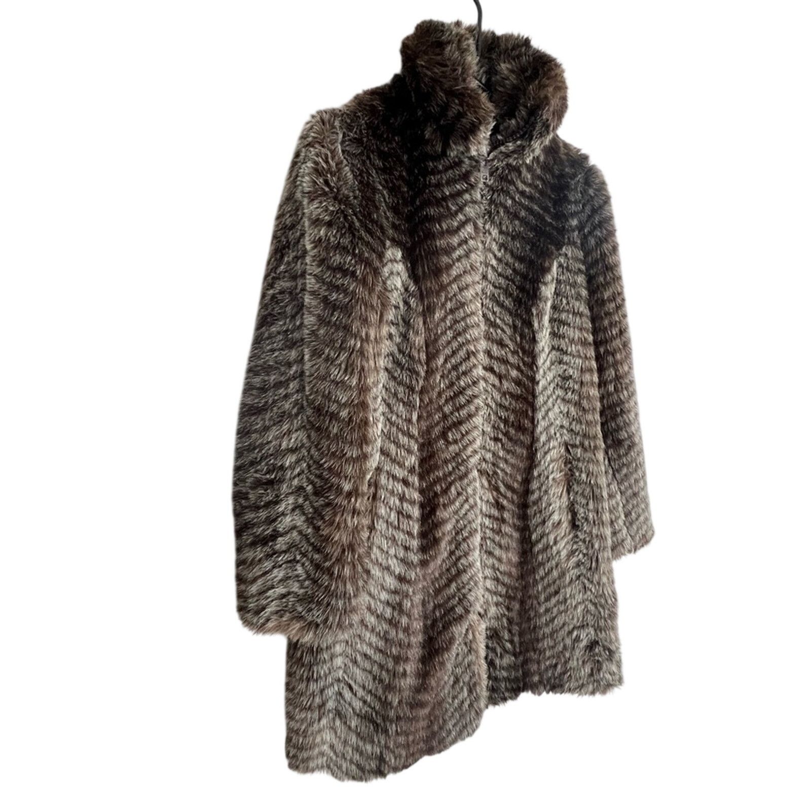 Other Designer Tyber Full Length Faux Fur England Coat NO FLAWS Size M / US 6-8 / IT 42-44 - 4 Thumbnail