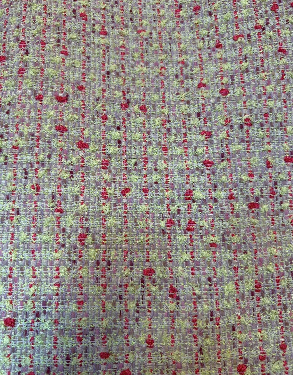 J.Crew J.Crew Women Yellow Pink Tweed Neon Print No. 2 Pencil Skirt Size 34" / US 12 / IT 48 - 3 Thumbnail
