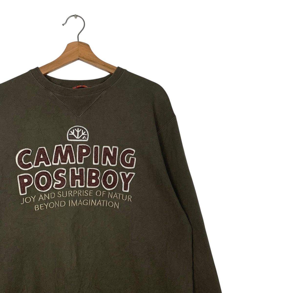 Japanese Brand Posh Boy Camping Crewneck Sweatshirt Size US L / EU 52-54 / 3 - 5 Thumbnail