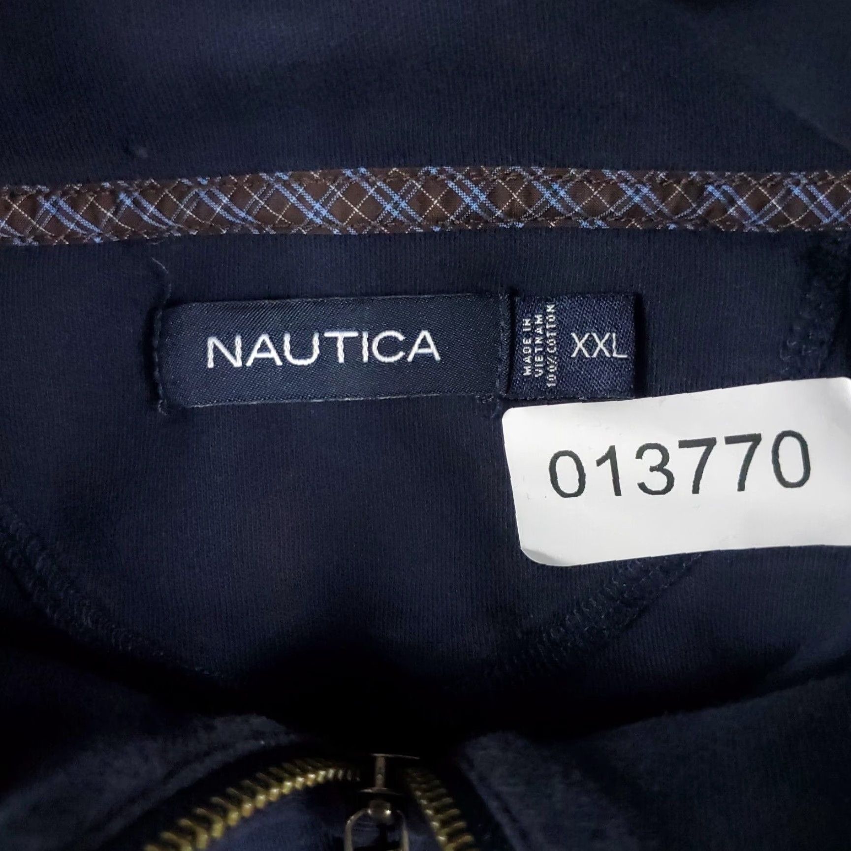 Nautica VINTAGE Nautica Blue Pullover Sweater 1/4 Zip Casual Knit All Seasons Size 2XL Size US XXL / EU 58 / 5 - 8 Thumbnail