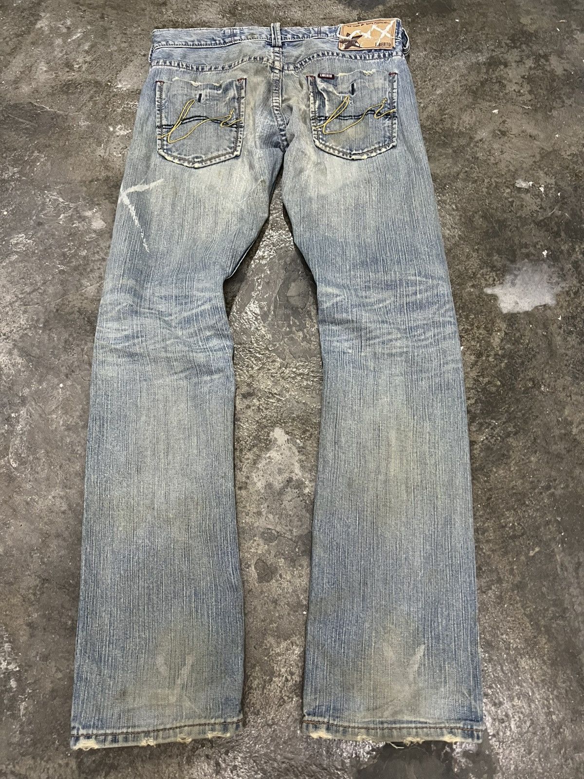 If Six Was Nine LIBERTO DISTRESSED FADED JEAN Size US 32 / EU 48 - 2 Thumbnail