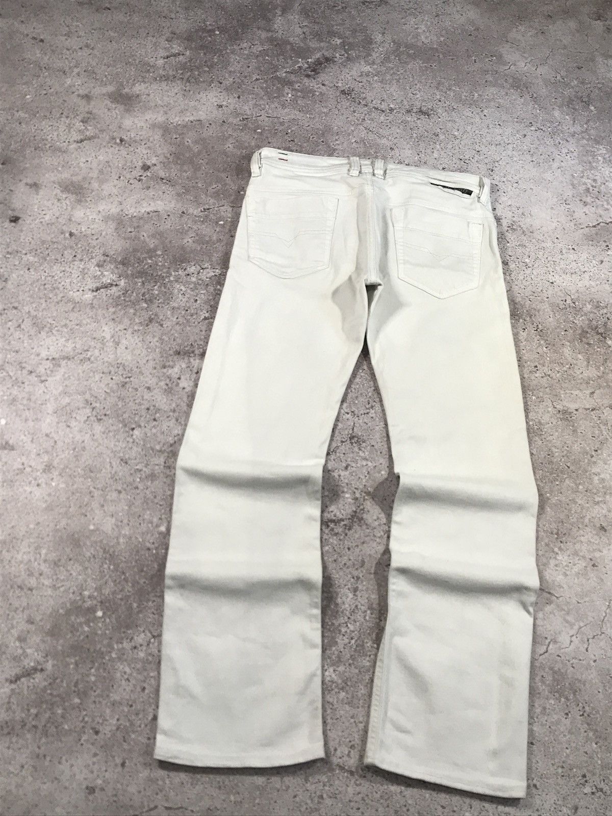 Diesel Vintage Jeans Diesel Denim Embroiled Logo Faded White 30x32 Size US 30 / EU 46 - 4 Thumbnail