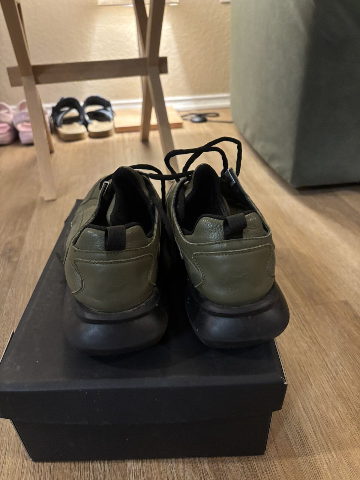 Alyx 1017 ALYX 9SM SSENSE Exclusive Khaki Mono Hiking Sneakers Size US 11 / EU 44 - 3 Thumbnail