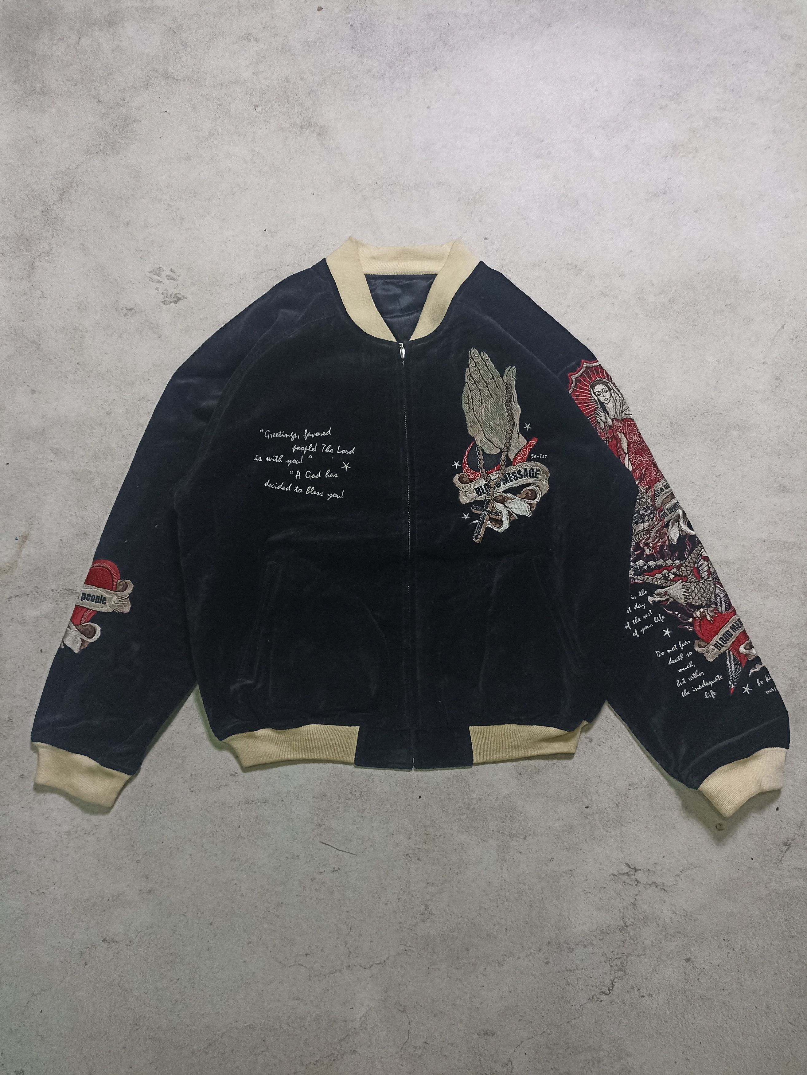 Tedman Tedman Blood Message Japanese japan chicano Maria punk Size US XL / EU 56 / 4 - 2 Thumbnail