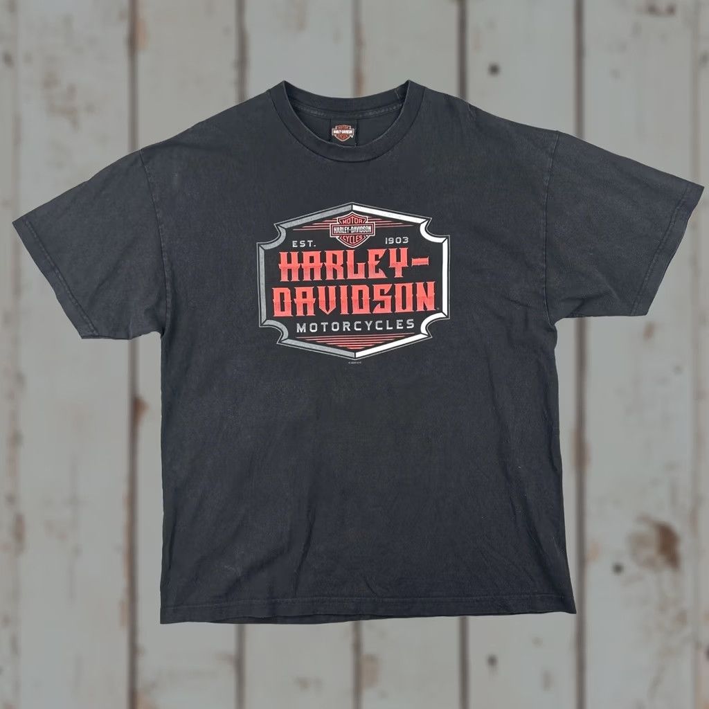 Harley Davidson Harley-Davidson T-Shirt 2XL Black Men Crew Neck Short Sleeve USA Motorcycle Biker 2XL Size US XXL / EU 58 / 5 - 1 Thumbnail