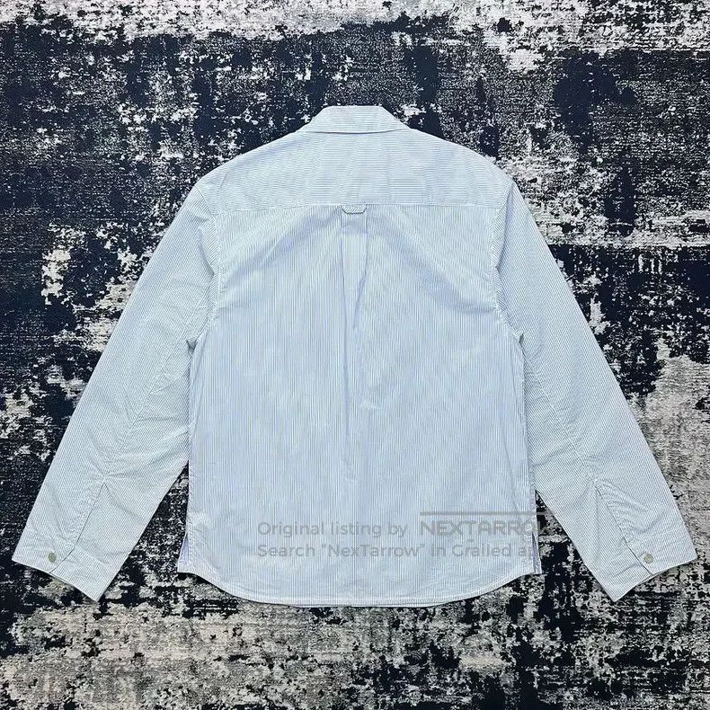 Hermes Hermes Rayure Blue and White Striped Shirt Size US M / EU 48-50 / 2 - 3 Thumbnail