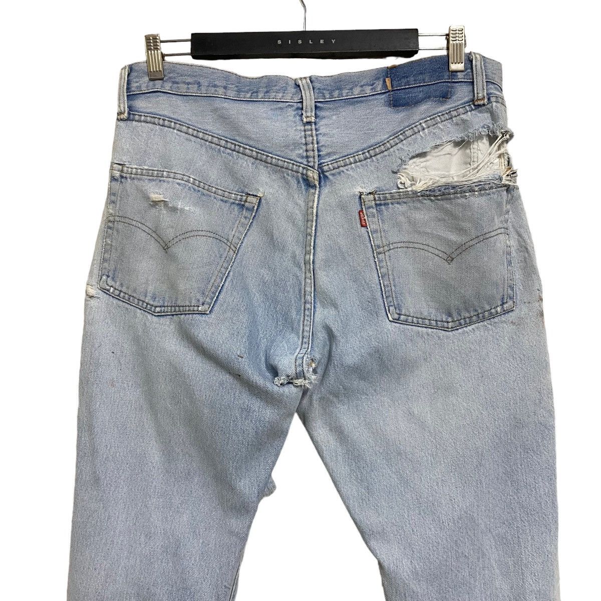 Levi's Vintage Levis 501 Redline Thrashed Jeans Button6 Size US 34 / EU 50 - 13 Thumbnail