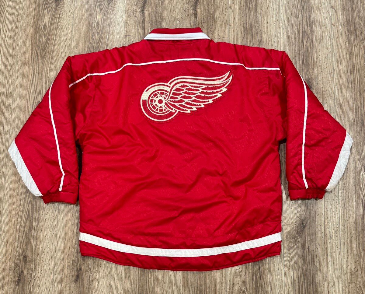 Vintage Vintage Detroit Red Wings NHL Pro Player Embroidered Jacket Size US L / EU 52-54 / 3 - 2 Preview