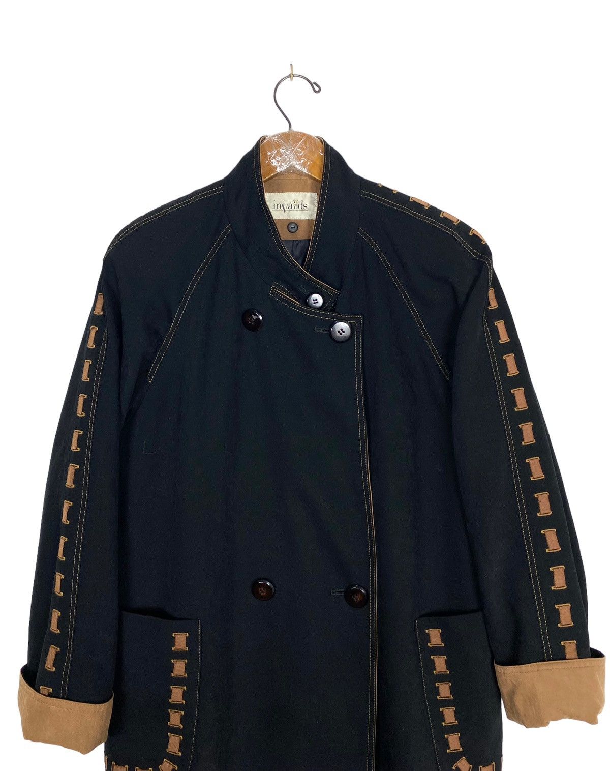 Japanese Brand Rare‼️ Invalid Japan Trenchcoat Punk Design Size L / US 10 / IT 46 - 4 Thumbnail