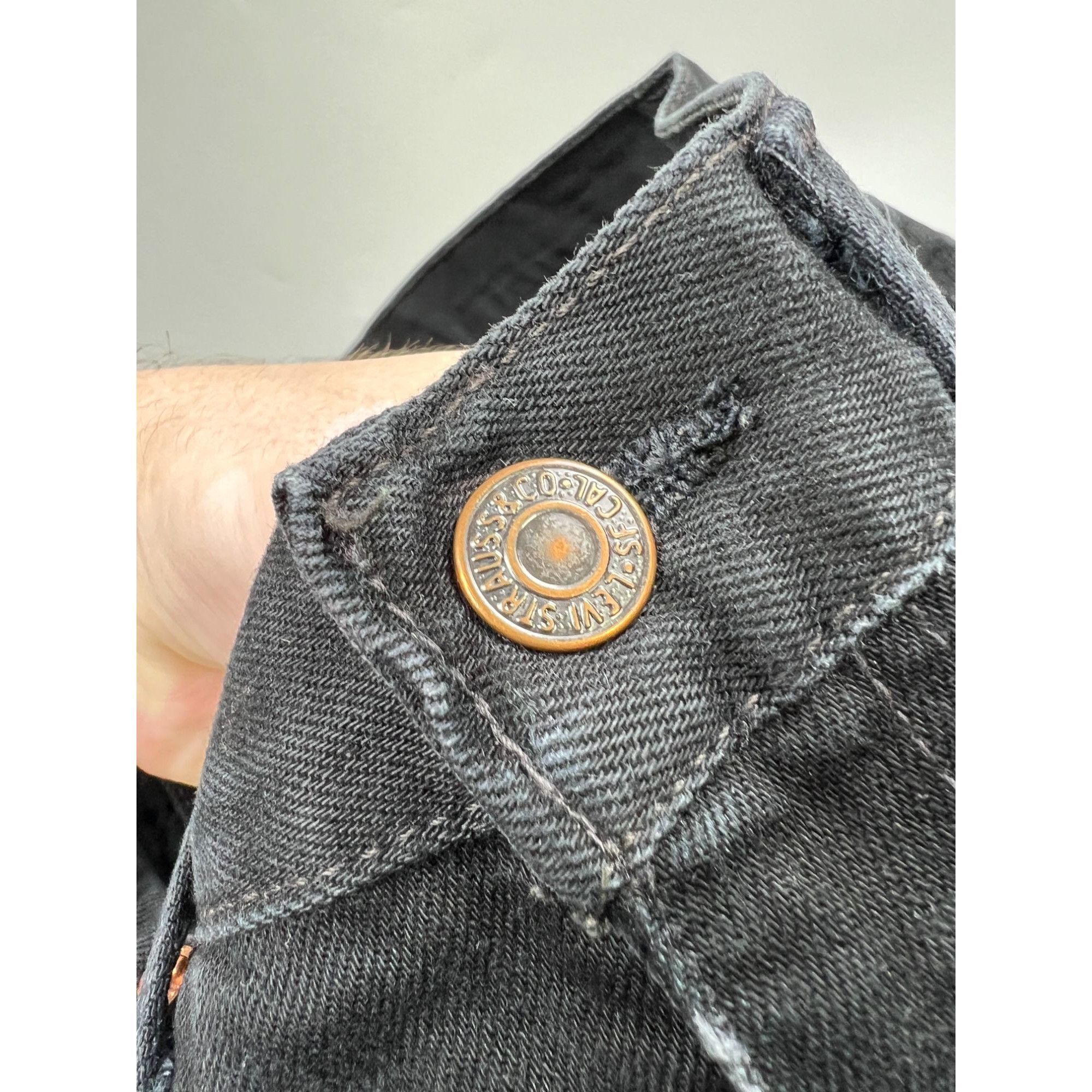 Levi's Vintage Clothing Levi’s 521 Vintage Made in Poland Denim Jeans Pants (Y0941) Size US 30 / EU 46 - 4 Thumbnail