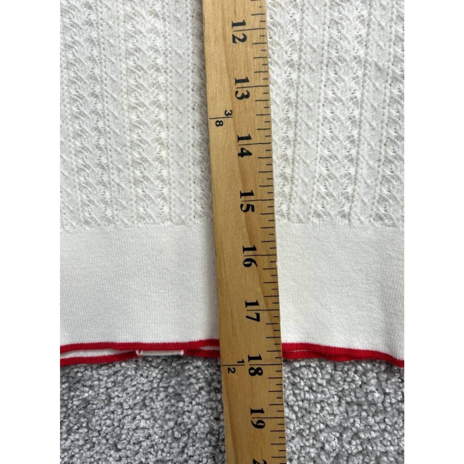 Madewell Madewell Cardigan Sweater Womens XXS Beige Open Knit Button Front Shirt Size XXS / US 00 / IT 34 - 6 Thumbnail