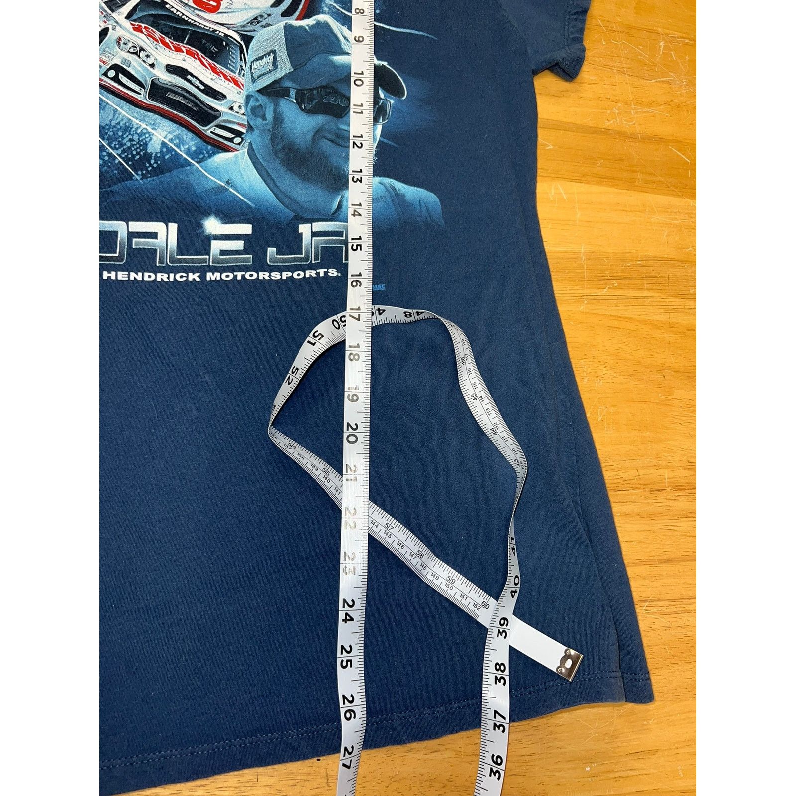 Chase Authentics Womens Dale Jr Shirt Nascar Blue Racing Top Tee Women's L Size L / US 10 / IT 46 - 10 Thumbnail