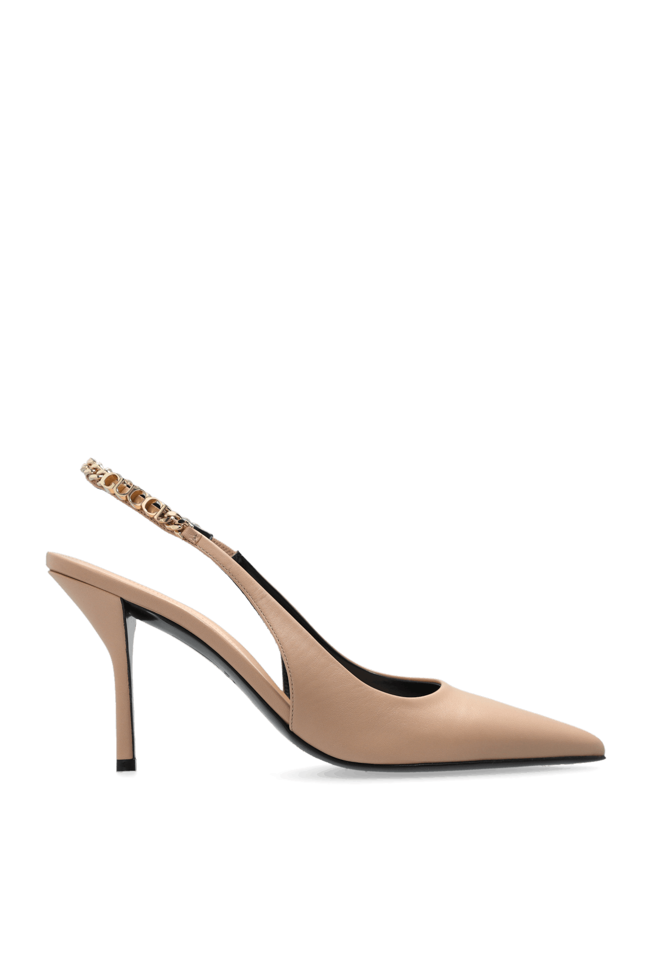 Gucci oc11z0126 Gucci Signoria Slingback Pumps In Beige Size US 9 / IT 39 - 1 Thumbnail