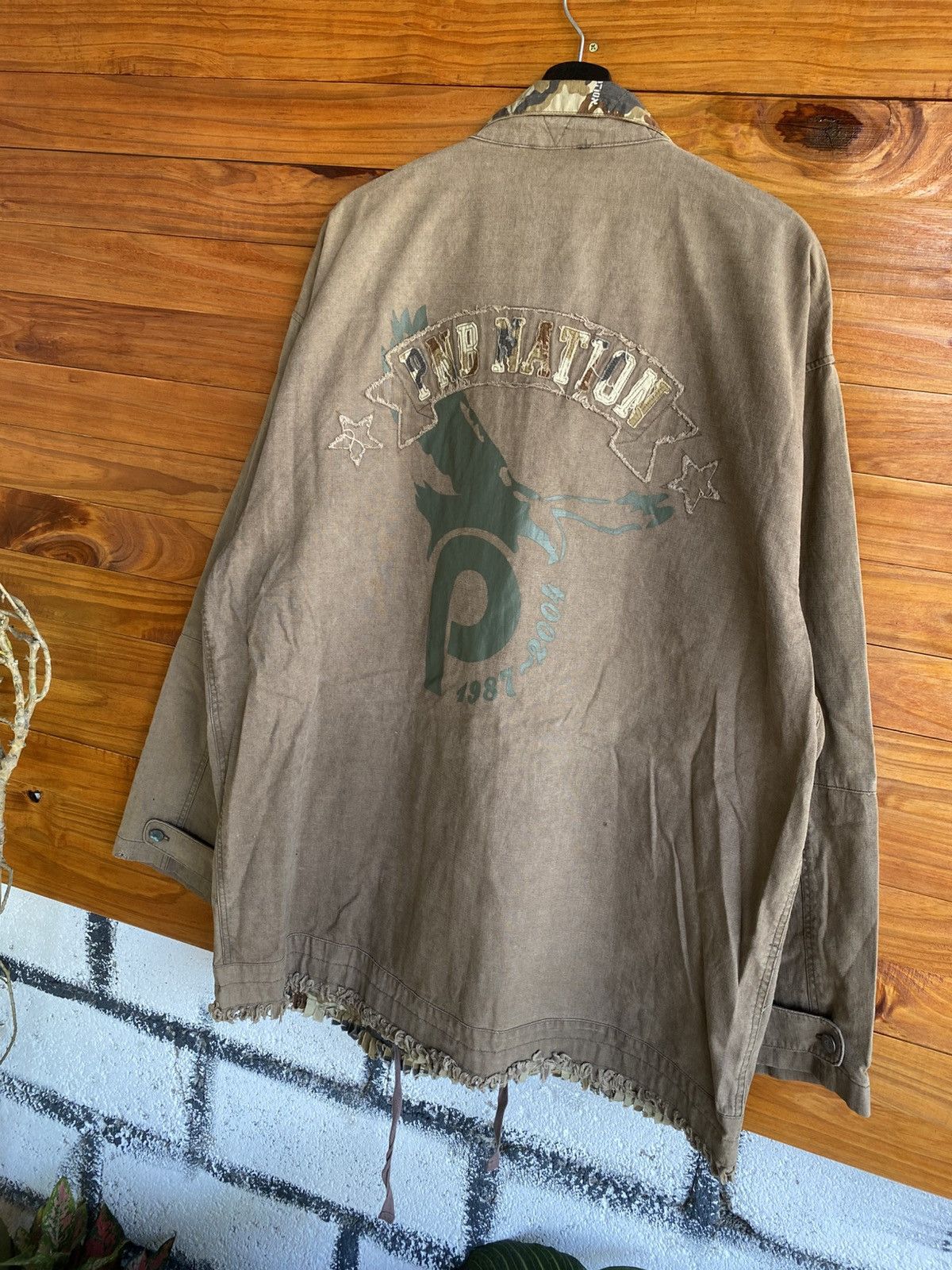 Vintage Vintage Y2K PNB Nation Utility Jacket XXL Brown Camo Collar Size US XXL / EU 58 / 5 - 4 Thumbnail
