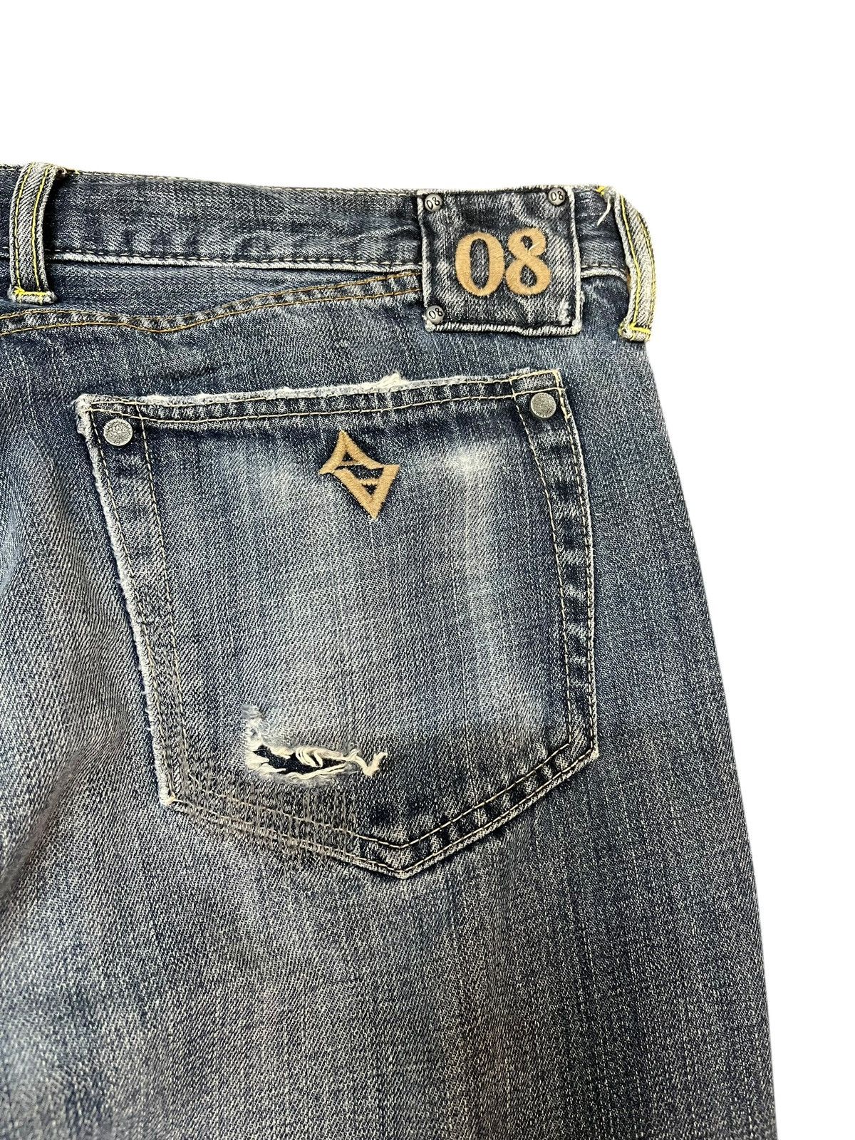 Hysteric Glamour × Japanese Brand Vintage 08 Augeh Tokyo Paint Splatter Distressed Denim Size US 34 / EU 50 - 9 Thumbnail