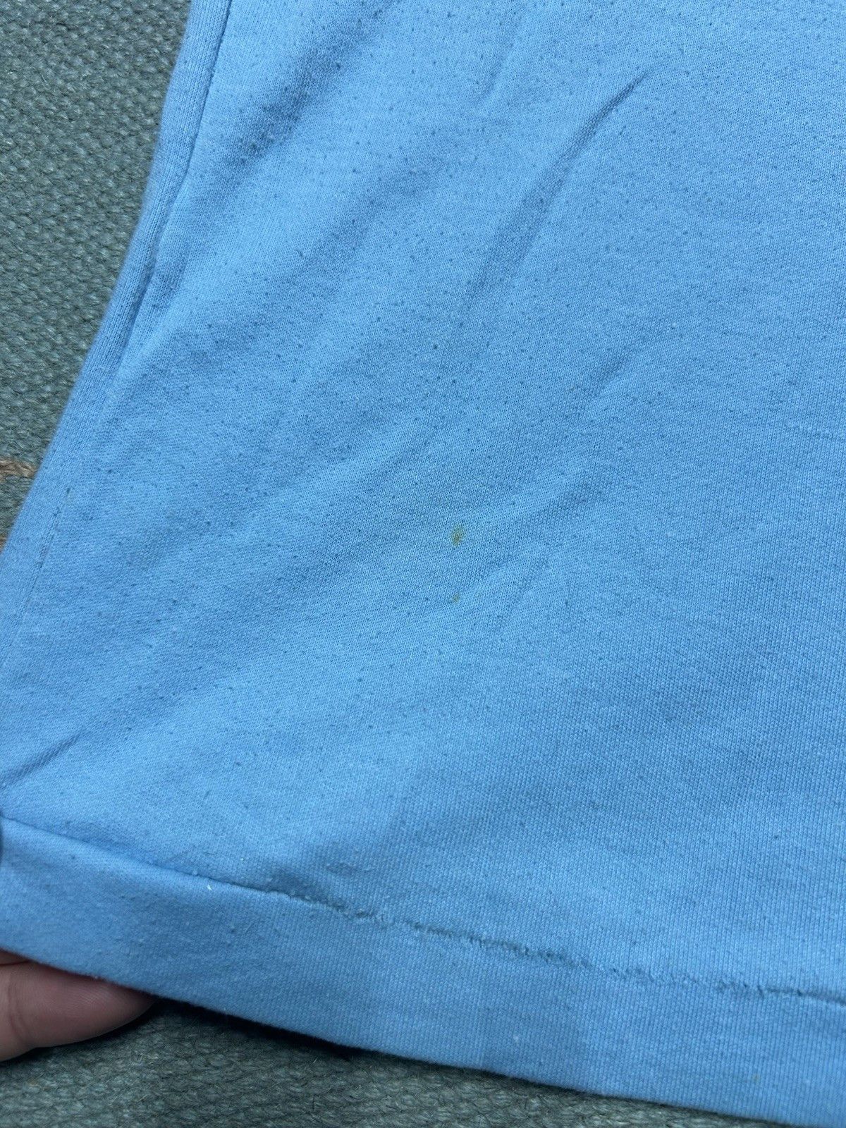 Vintage Vintage 80s polo shirt light blue soft poly cotton medium Size US M / EU 48-50 / 2 - 9 Thumbnail