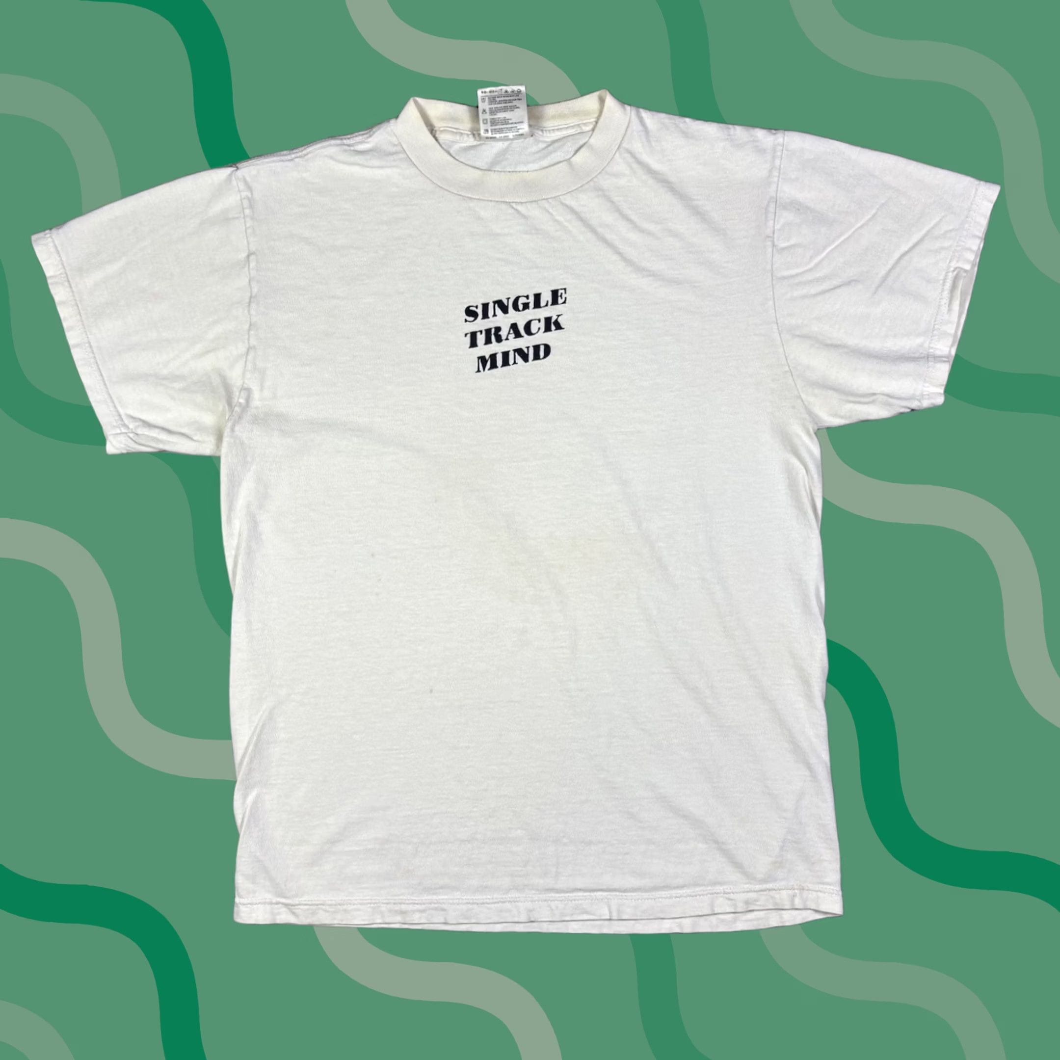 Tultex VINTAGE 90s T-Shirt Tultex White Size M Graphic Print Short Sleeve Round Neck Cotton Men 1A Size US M / EU 48-50 / 2 - 1 Thumbnail