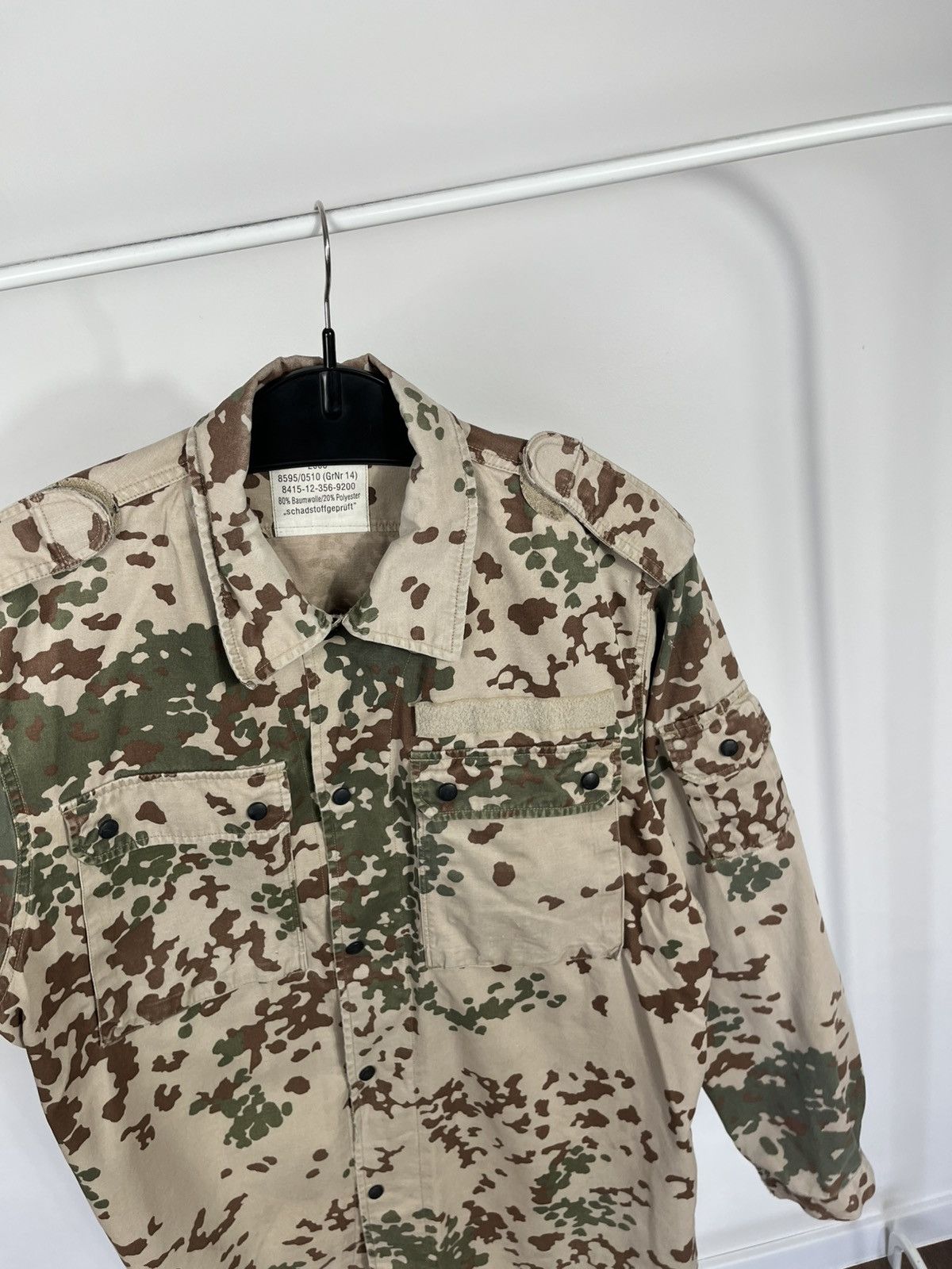 Other Vintage German Army Camo Jacket Military Field Shirt 2003 Size US L / EU 52-54 / 3 - 6 Thumbnail