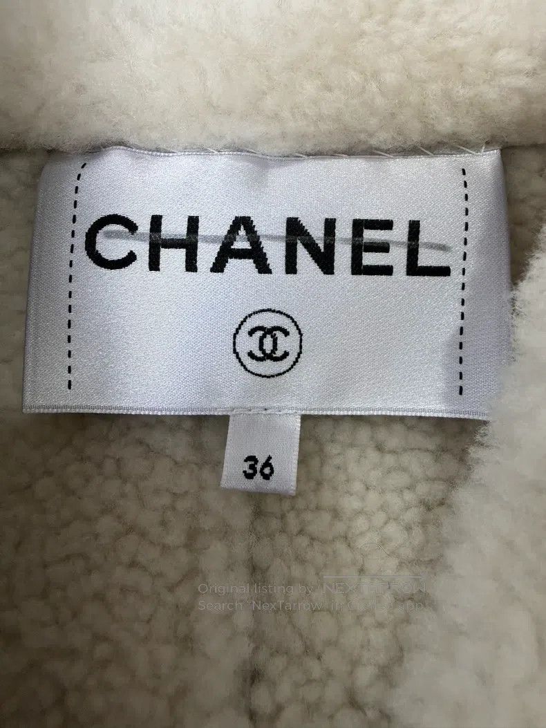Chanel Chanel Ground control series metal silver white lamb wool Size XS / US 0-2 / IT 36-38 - 4 Thumbnail