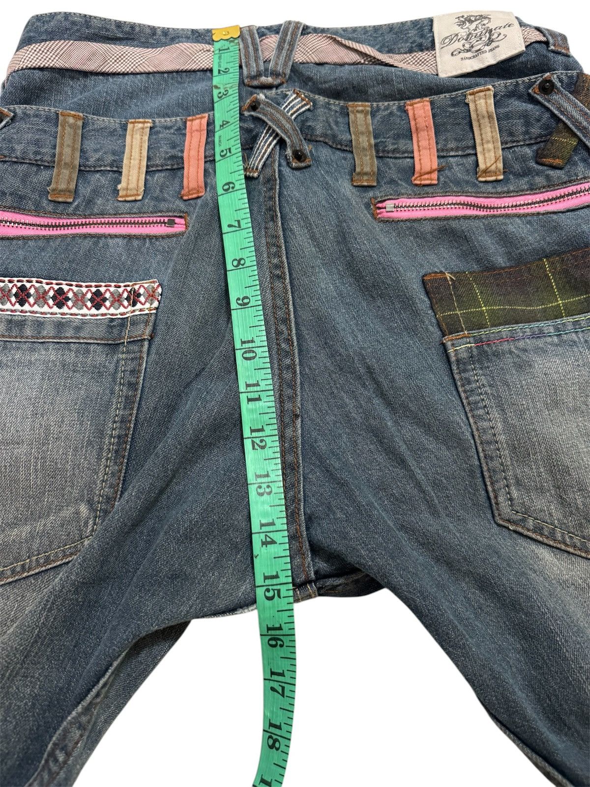 Japanese Brand JAPANESE DOMINATE HANDCRAFTED DOUBLE WAIST DISTRESSED JEANS Size US 32 / EU 48 - 22 Thumbnail
