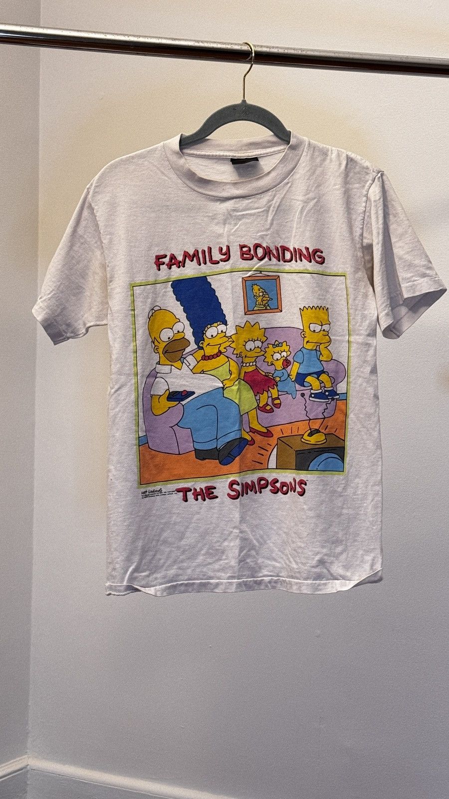 The Simpsons × Vintage SIMPSONS FAMILY PHOTO VTG T-SHIRT Size US M / EU 48-50 / 2 - 2 Thumbnail