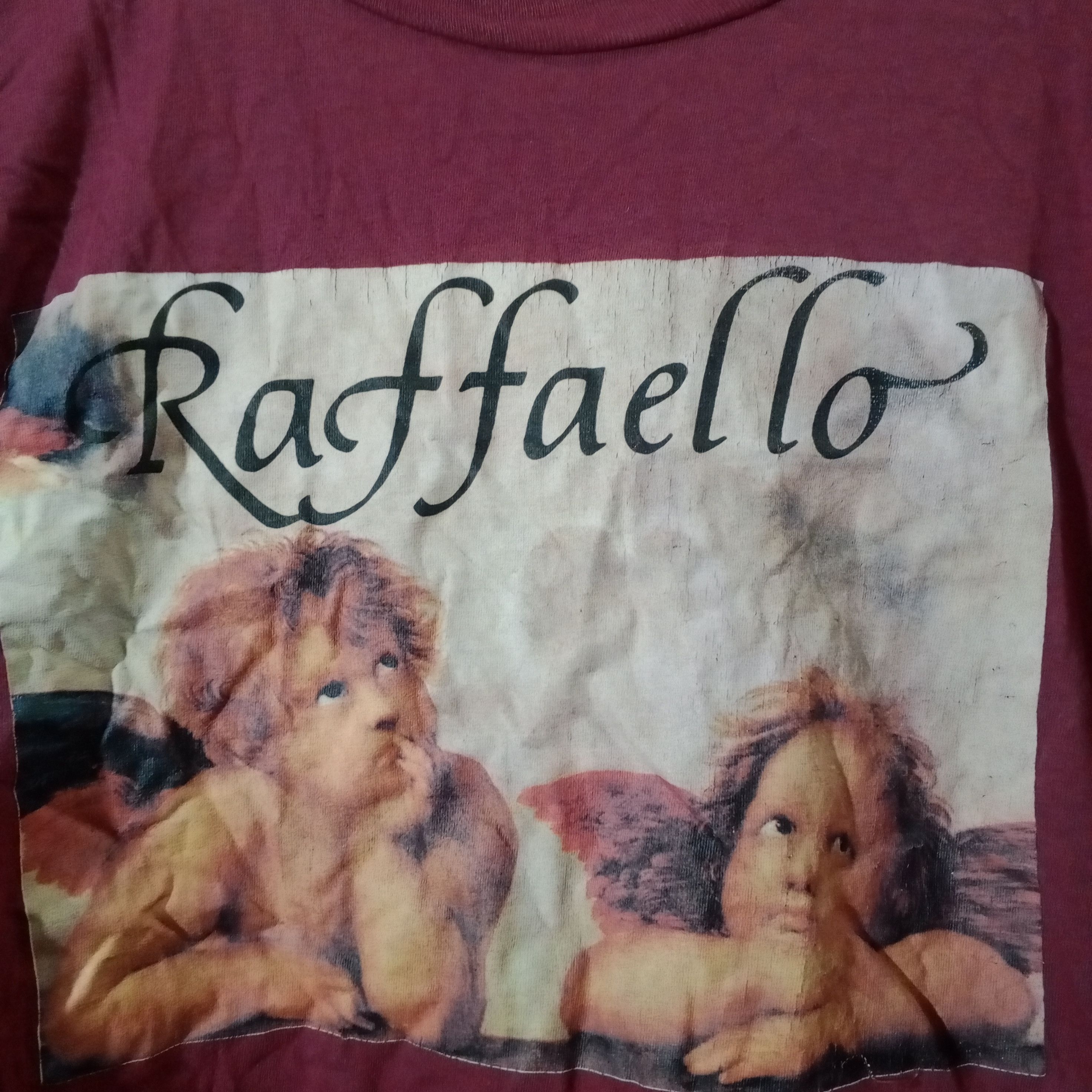 Vintage Vintage Raffaello Cherub Painting T-Shirt Size US M / EU 48-50 / 2 - 2 Thumbnail