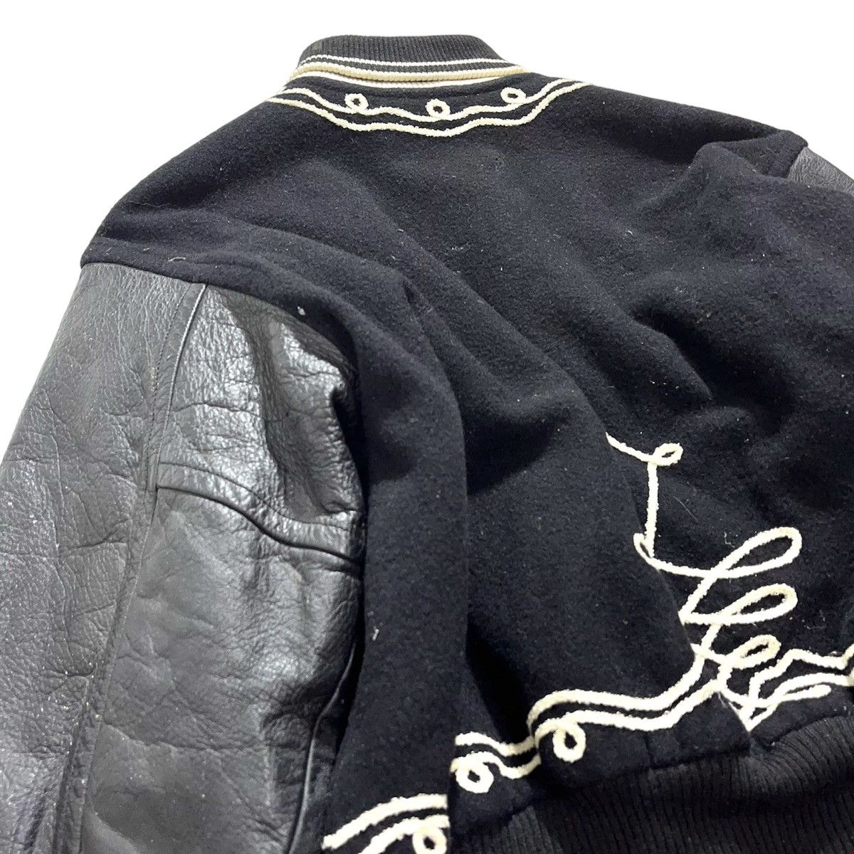 Nicole Club 🔥RARE DESIGN Vintage Nicole Club Wool Leather Vasity Jacket Size US M / EU 48-50 / 2 - 14 Thumbnail