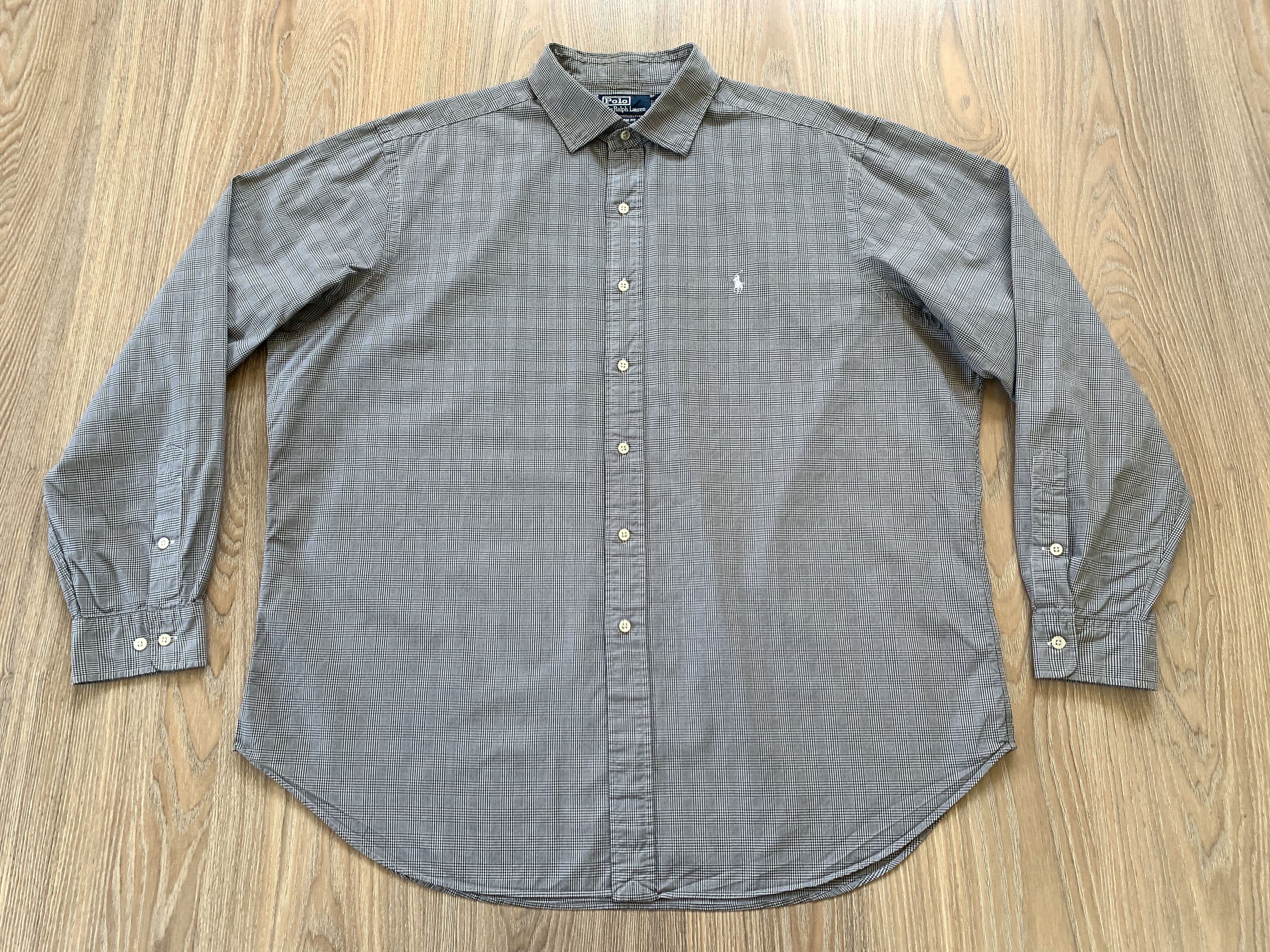 Polo Ralph Lauren Mens Vintage Polo Ralph Lauren Plaid Cotton Button Up Shirt Size US XXL / EU 58 / 5 - 2 Thumbnail