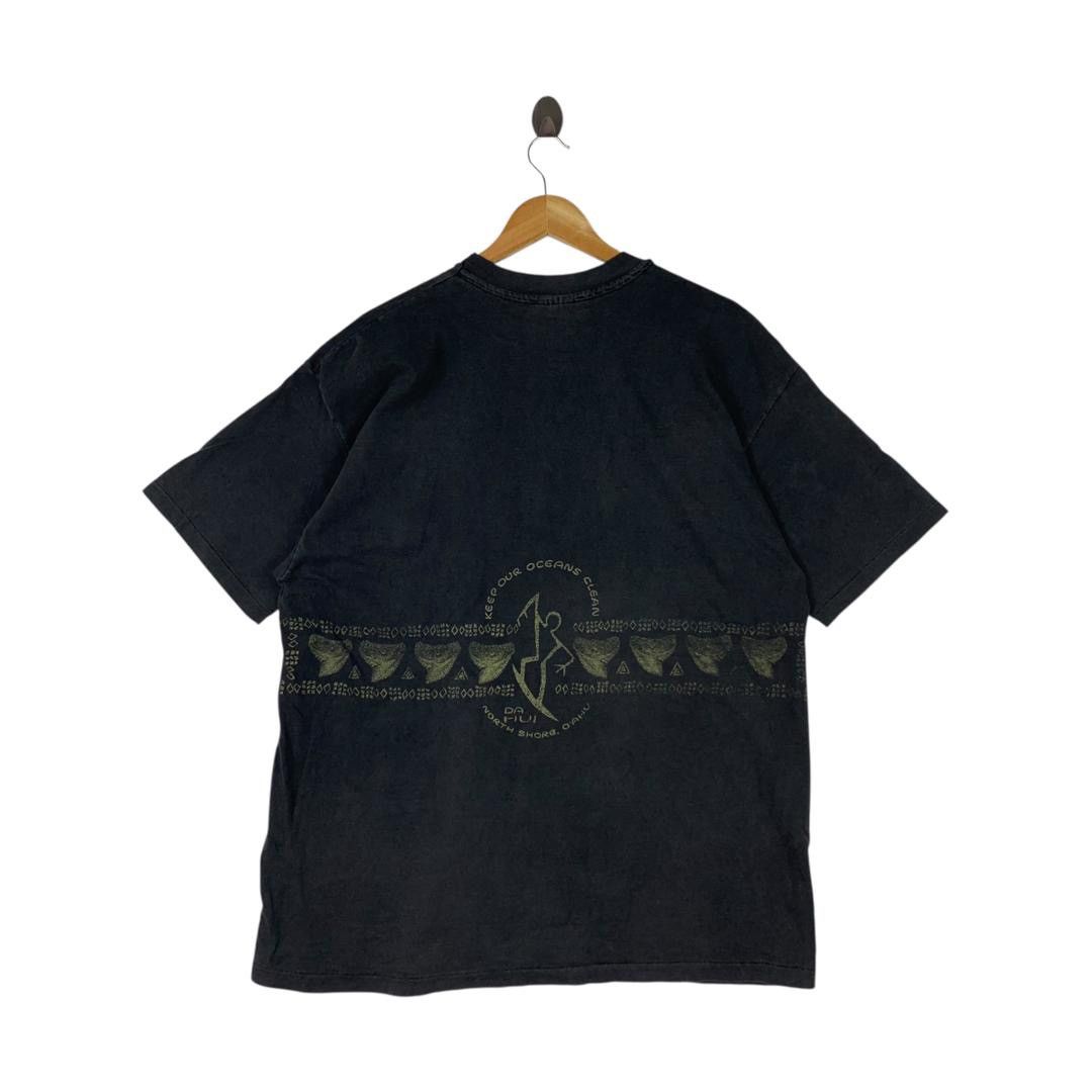 Hanes Vintage 90s DA HUI hawaii big logo Surfing tee Size US XL / EU 56 / 4 - 4 Thumbnail