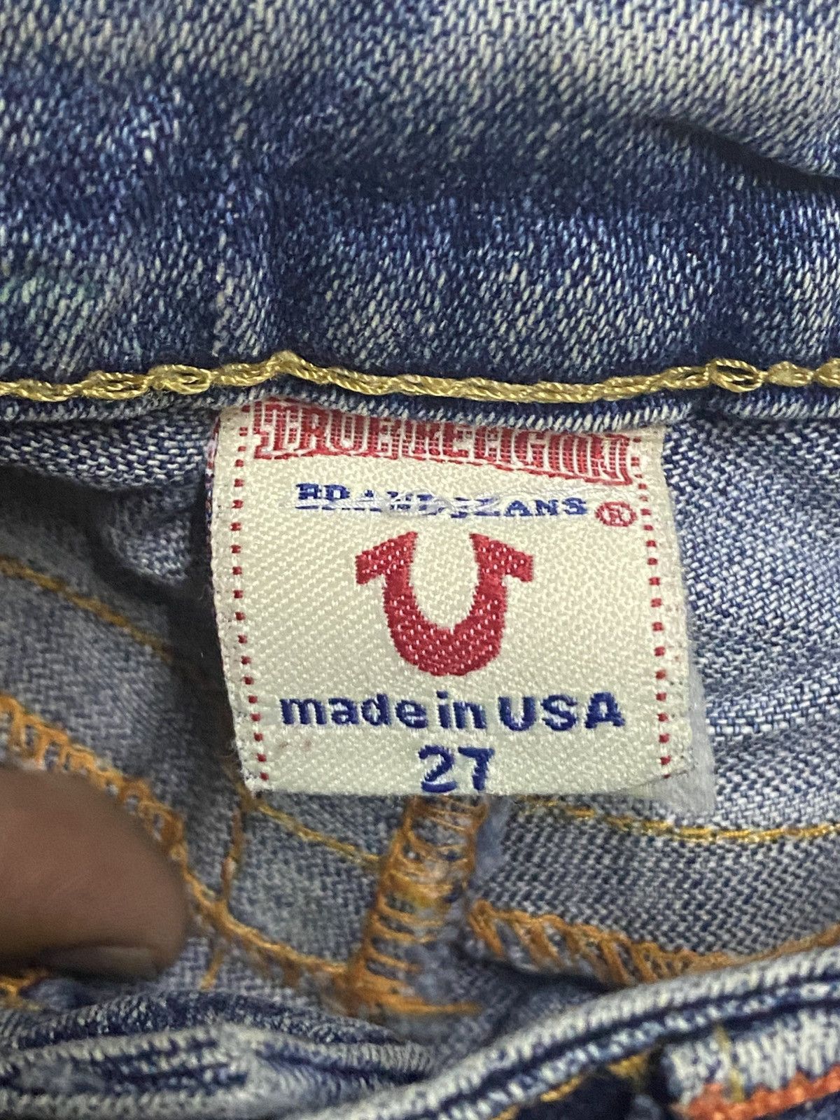 True Religion Woman True Religion Blue Wash Ripped Flare Jeans Size US 28 / EU 44 - 15 Thumbnail