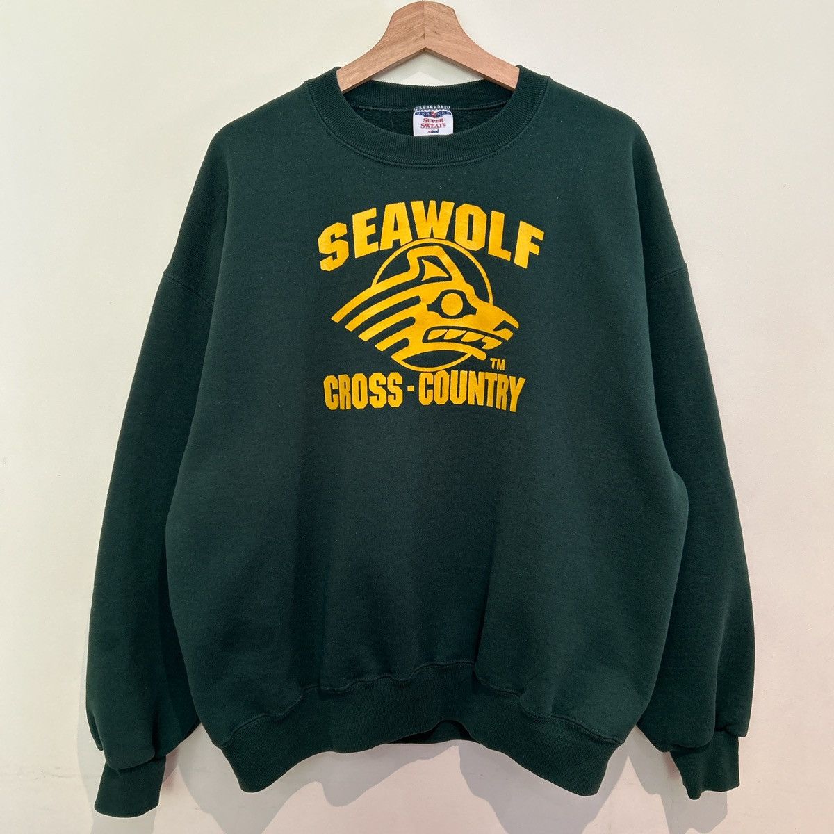 Other Vintage 90s Jerzees Cross Country Green Sweater Size US XL / EU 56 / 4 - 1 Thumbnail