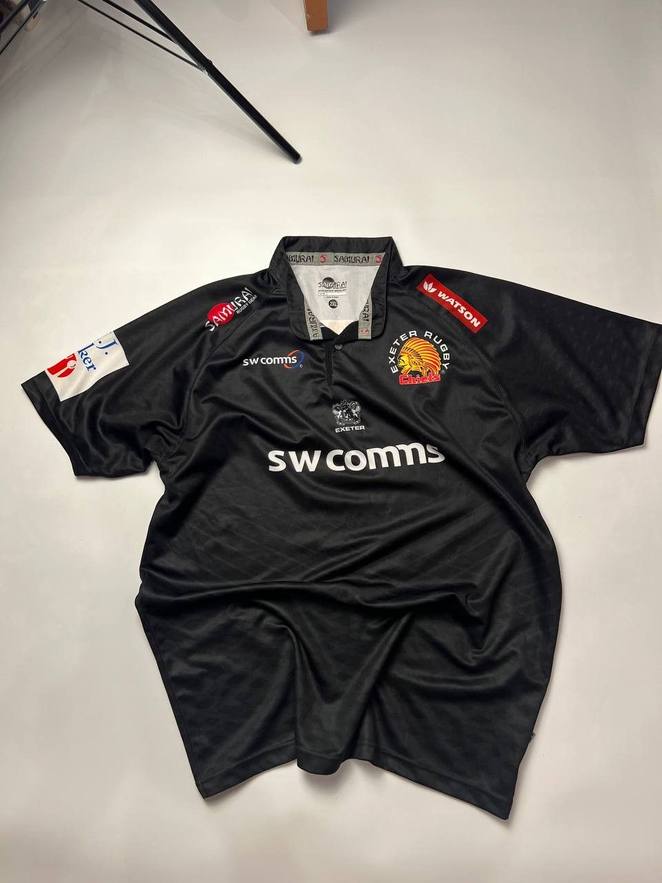Canterbury of New Zealand 👕 Exeter Chiefs Rugby Jersey — Samurai Sportswear Edition Size US XXL / EU 58 / 5 - 1 Thumbnail