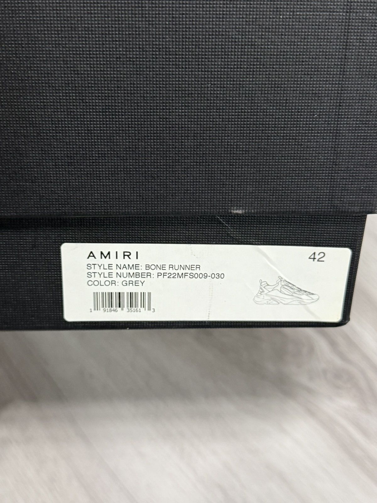 Amiri Amiri Bone Runner Grey Sneakers Size US 9 / EU 42 - 9 Thumbnail