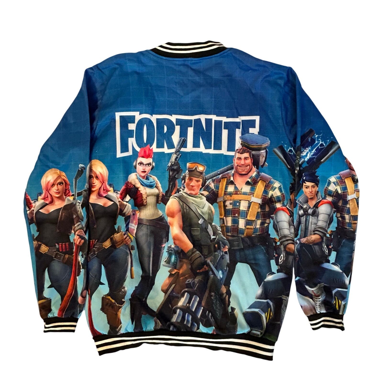Other Epic Fortnite Squad Varsity Button-Up Jacket - L (175/88A) Size US L / EU 52-54 / 3 - 2 Thumbnail