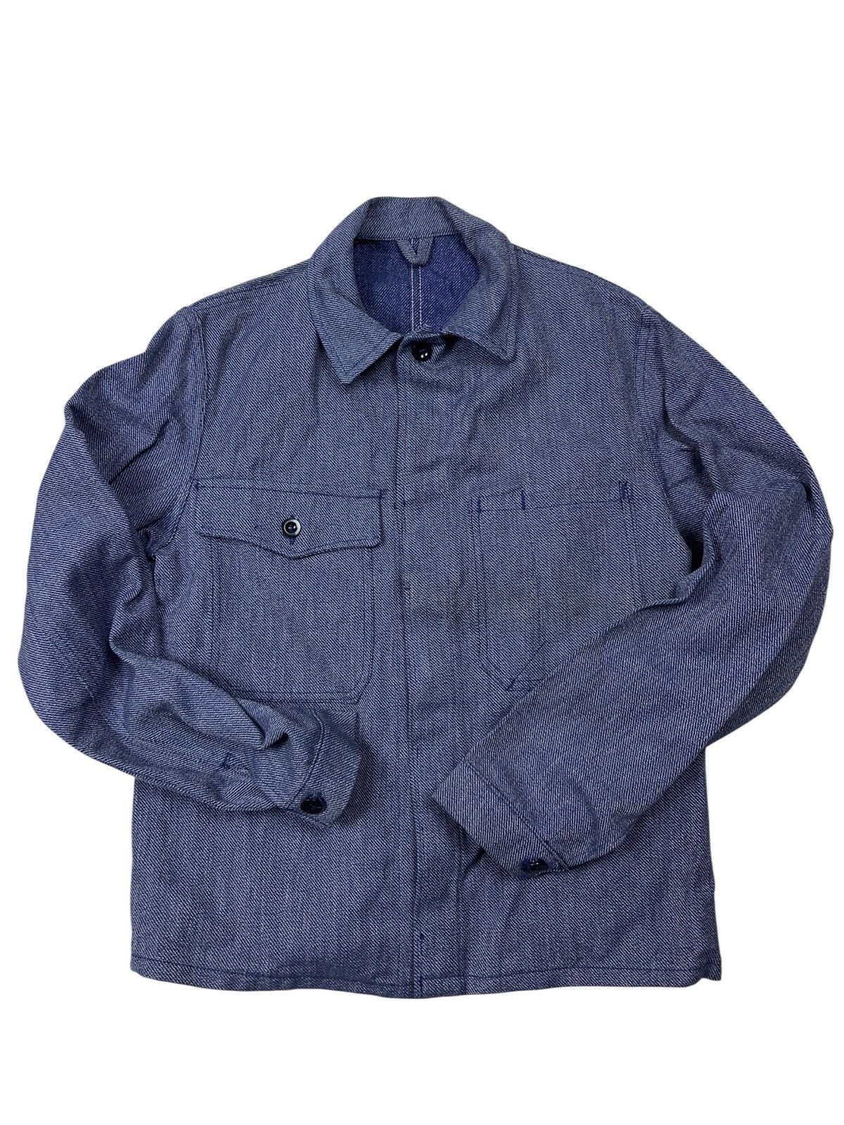 Le Laboureur Vintage 60s Sanfor Leber Jacket German Workwear Utility Size US S / EU 44-46 / 1 - 5 Thumbnail