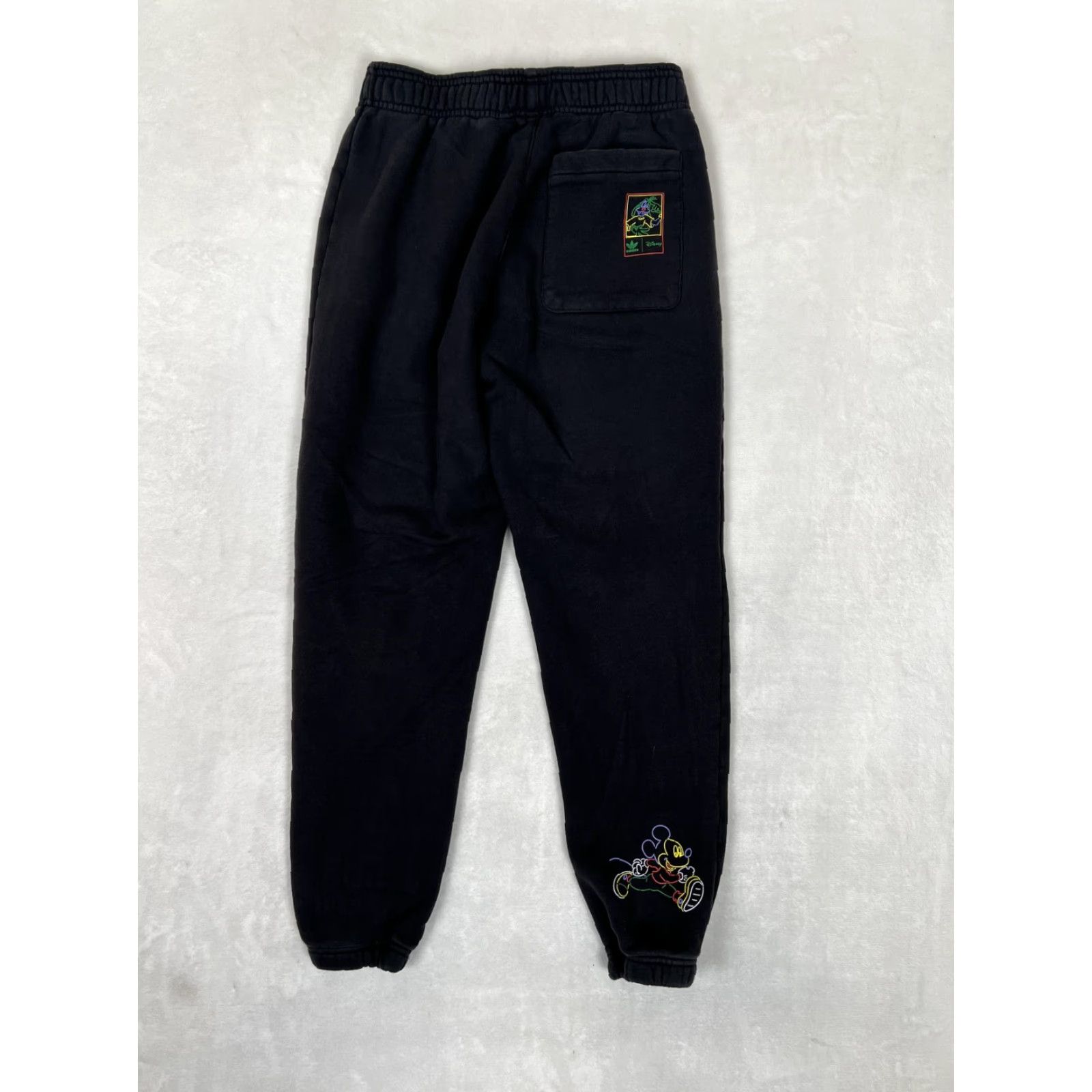 Adidas Adidas Disney Sweatpants Mens Small Black Jogger Mickey Neon Outline Graphic Adidas x Disney Size US 29 - 7 Thumbnail