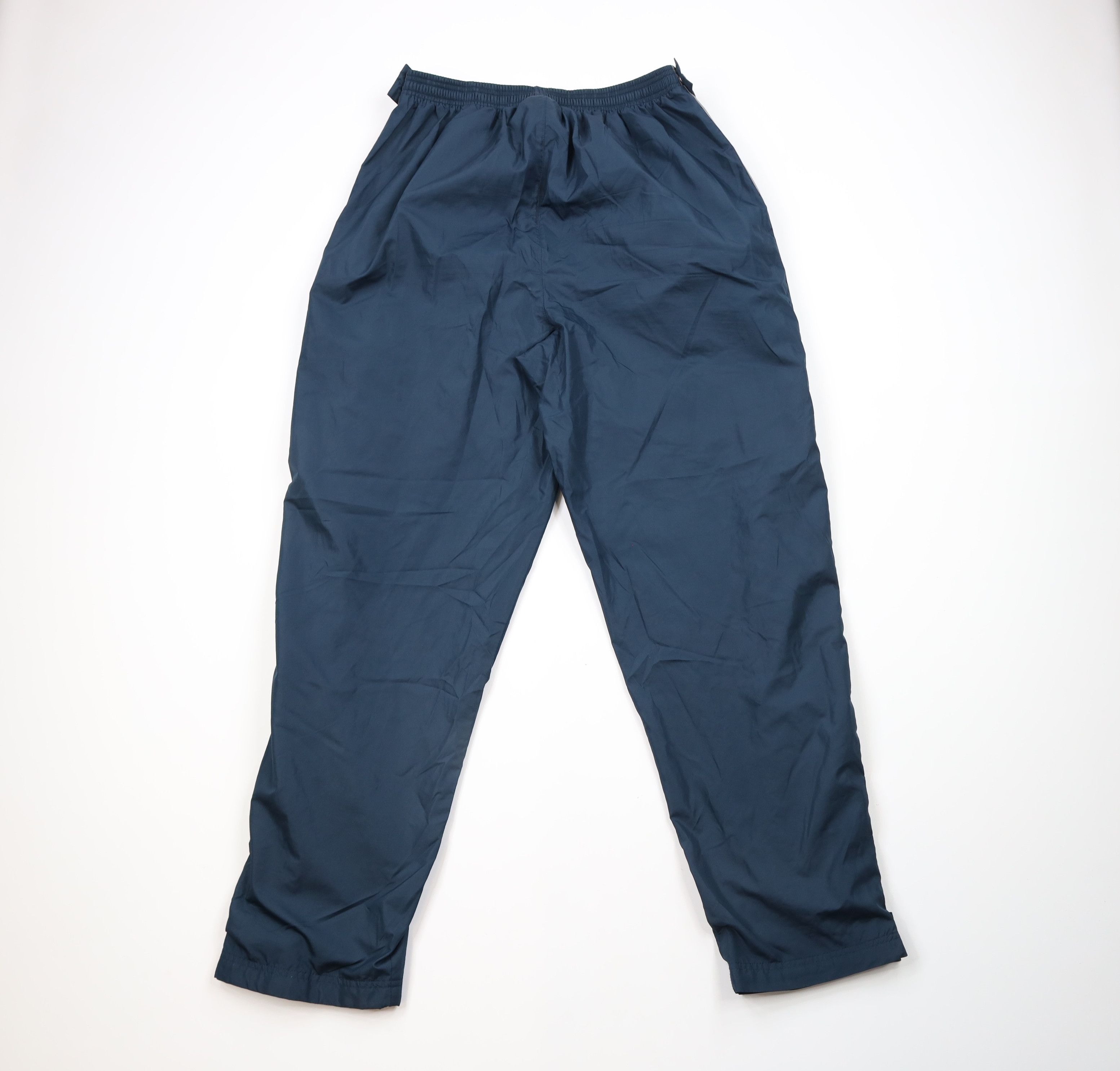 Adidas × Vintage Vintage 90s Adidas Striped Leg Lined Windbreaker Pants Blue Size US 38 / EU 54 - 10 Thumbnail