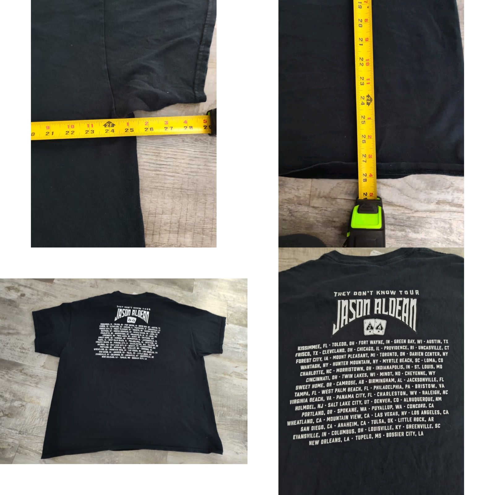 Vintage VINTAGE Jason Aldean T-Shirt Shirt Mens 2XL Black City Tour 2017 They Don’t Know Tour Dates Mens Size US XXL / EU 58 / 5 - 8 Thumbnail