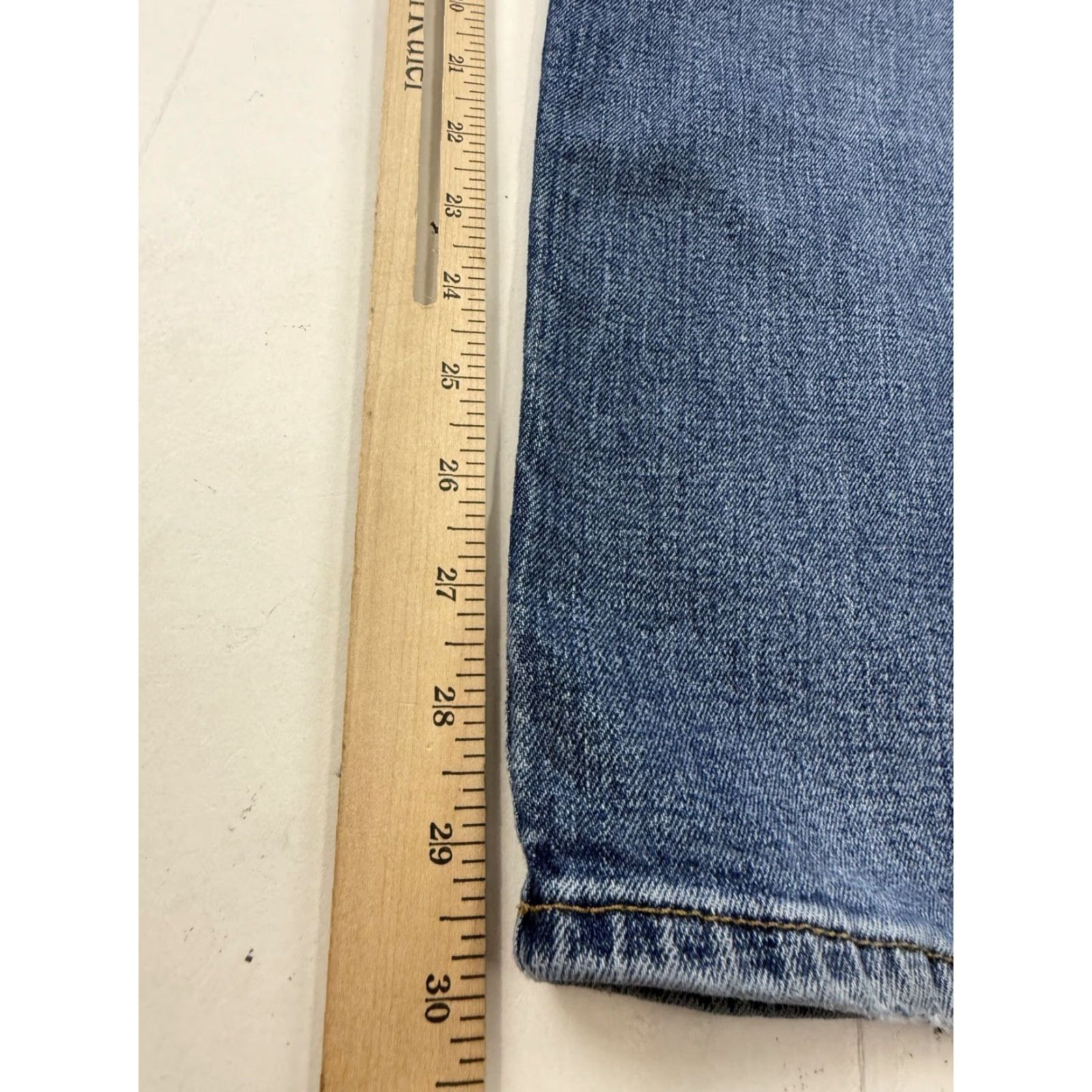 Gap Gap Jeans Mens 36x30 Blue Medium Wash Straight Stretch Denim Slim Pants Size US 36 / EU 52 - 6 Thumbnail