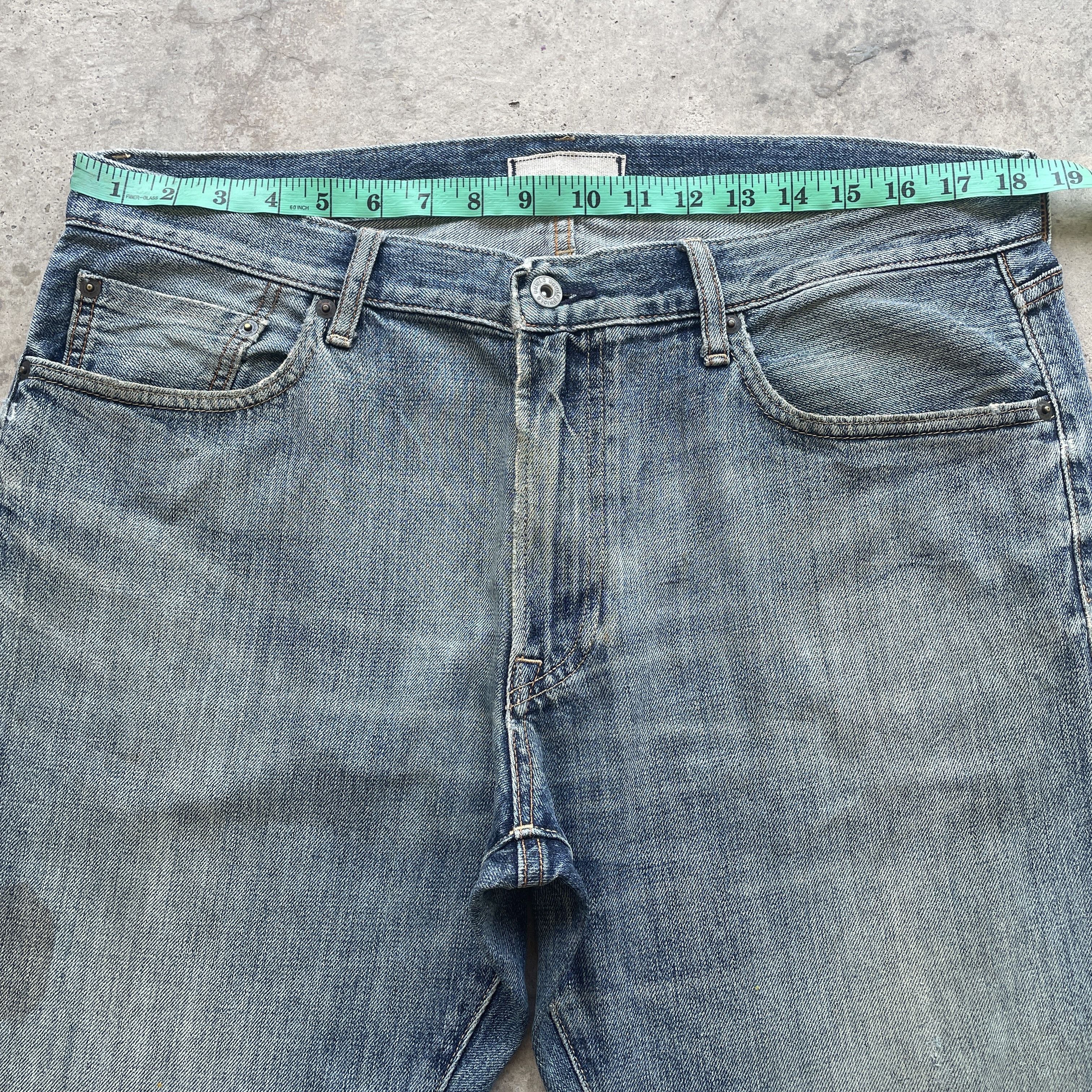 Japanese Brand W37 Vintage Japanese Distressed Jeans Faded Denim Pants Size US 37 - 5 Thumbnail