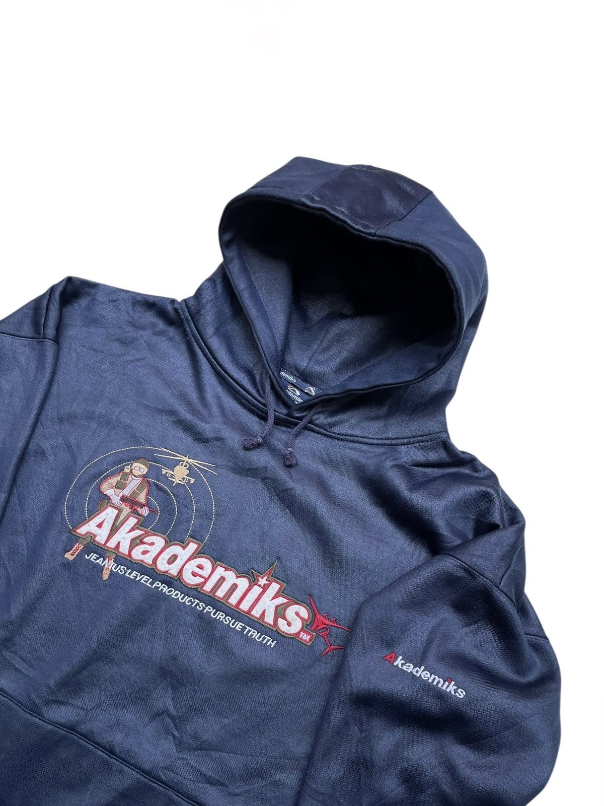 Rap Tees Akademiks Big Logo Hip Hop Rap Hoodie DMX Y2K Size US XXL / EU 58 / 5 - 2 Thumbnail