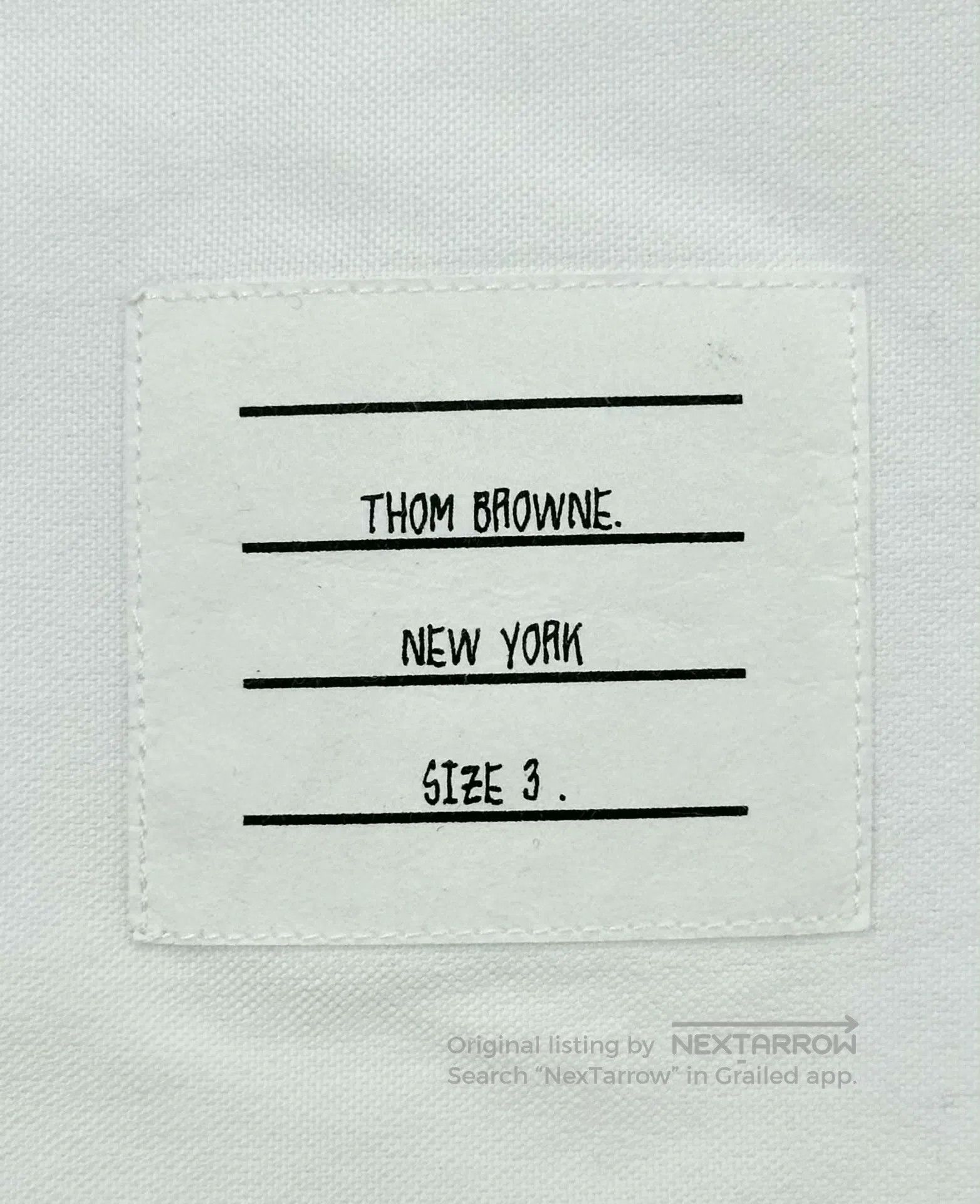 Thom Browne Thom Browne White Classic Four Stripe Zipper Long Sleeve S Size US L / EU 52-54 / 3 - 4 Thumbnail