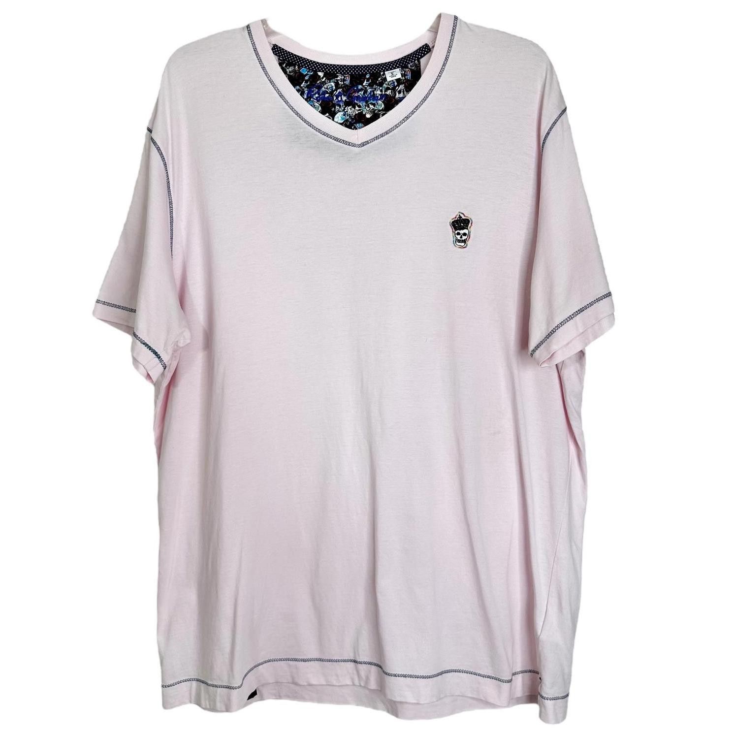 Robert Graham Robert Graham Contrast Stitch Classic Fit Tee Pink Men’s L Size US L / EU 52-54 / 3 - 1 Thumbnail