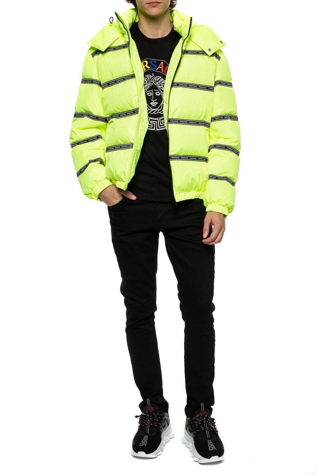 Versace o1mle0424 Puffer Jacket in Yellow/Black Size US M / EU 48-50 / 2 - 5 Thumbnail