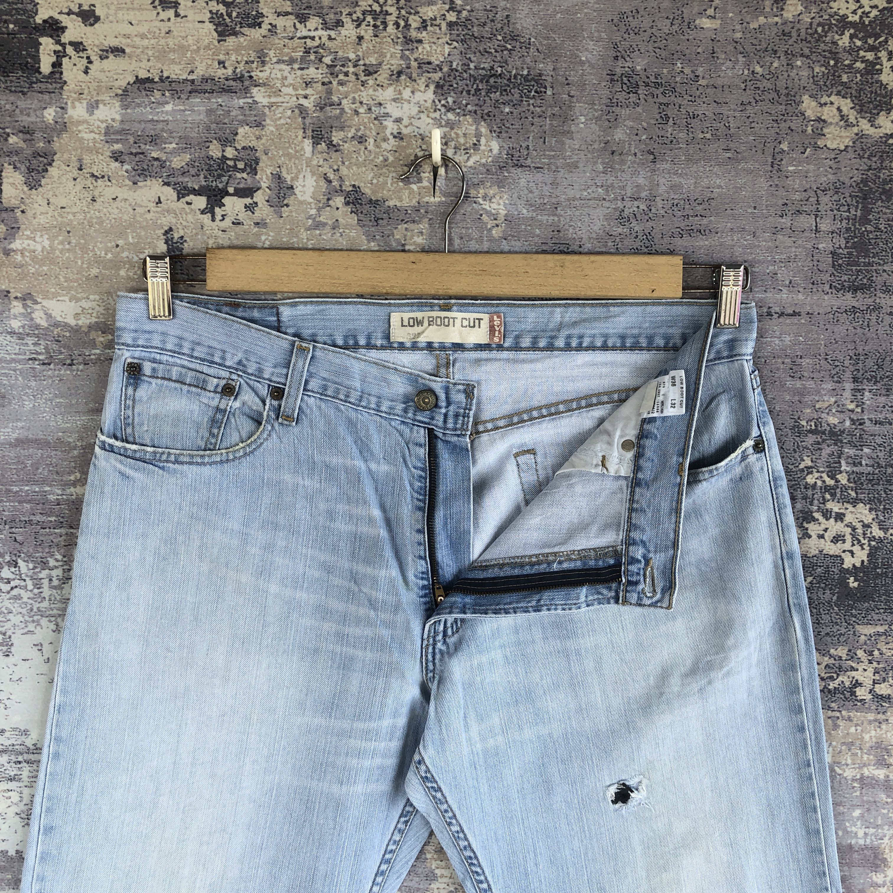 Levi's Vintage Y2K Levis Flare Faded Jeans Levi's Distressed Denim Size US 36 / EU 52 - 5 Thumbnail