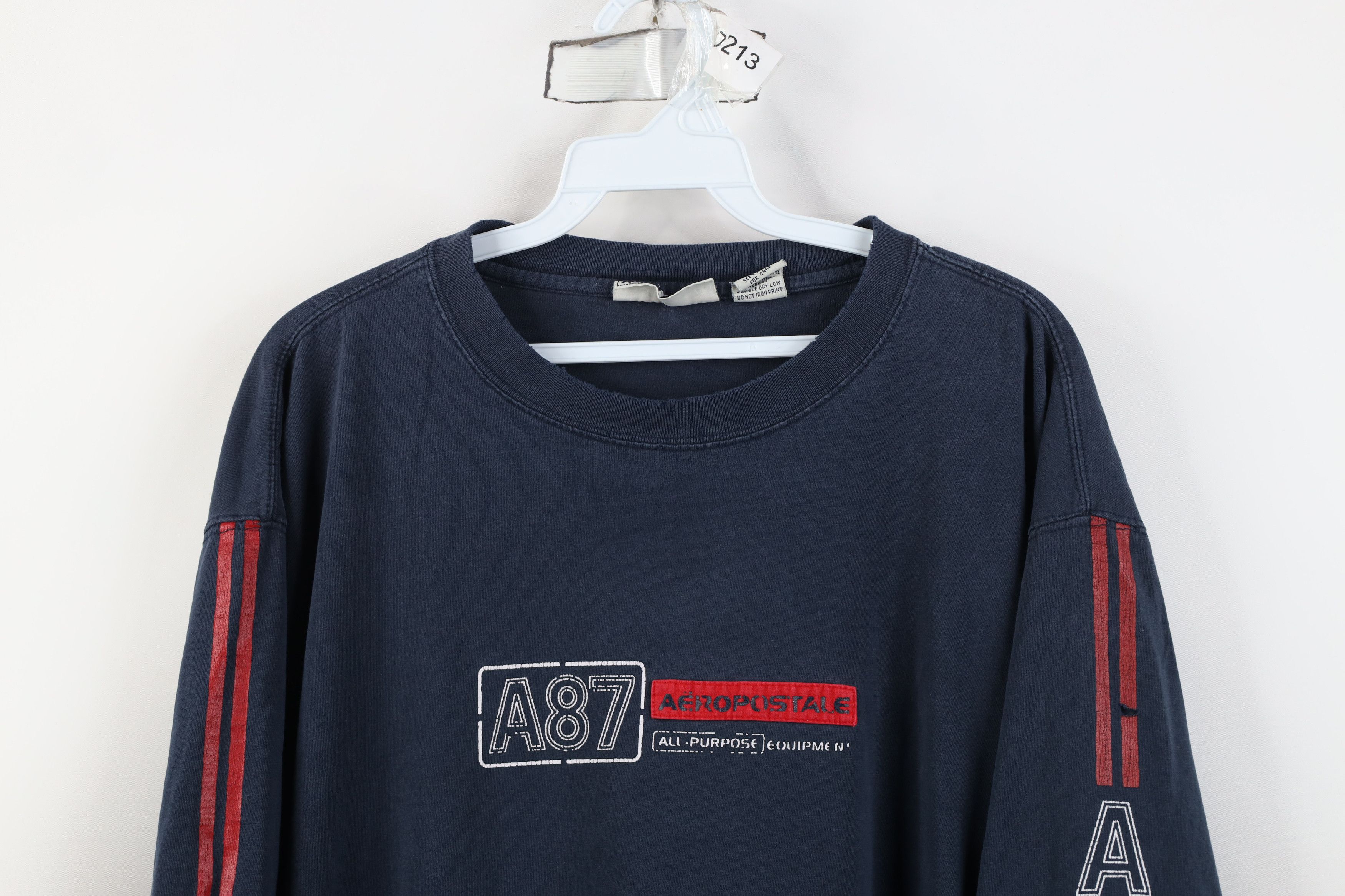 Aeropostale Vintage 90s Y2K Aeropostale Striped Long Sleeve T-Shirt Size US XL / EU 56 / 4 - 2 Thumbnail
